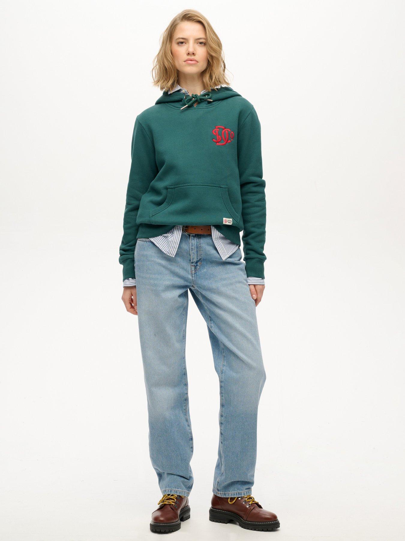  image of superdry-sdampco-neon-hood-green
