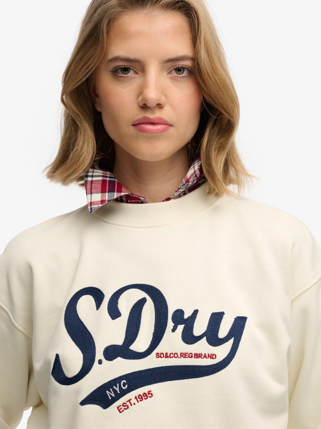 Image 4 of 5 of Superdry Varsity Script Loose Crew