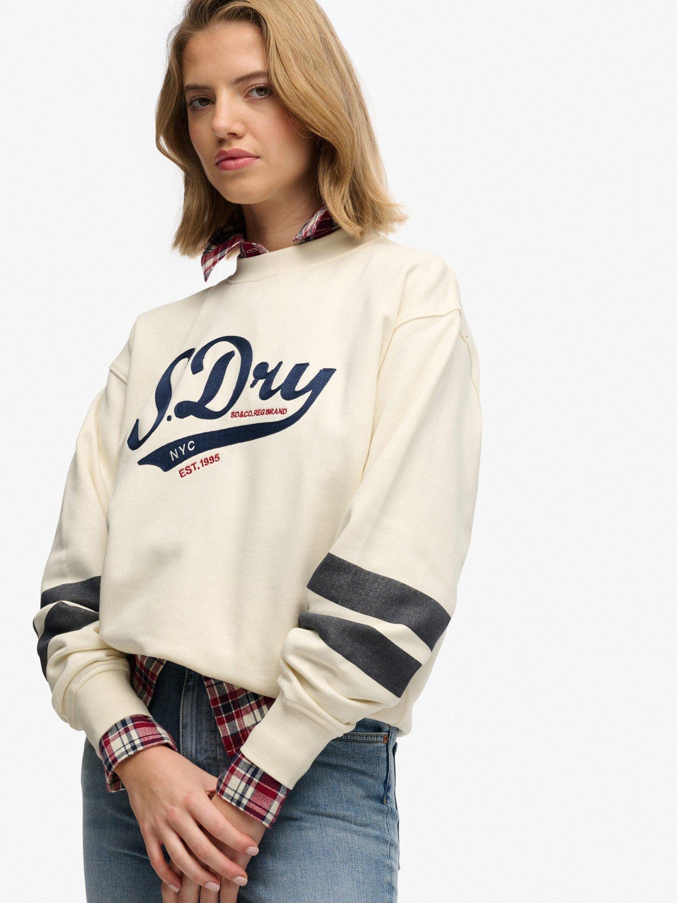 Image 5 of 5 of Superdry Varsity Script Loose Crew