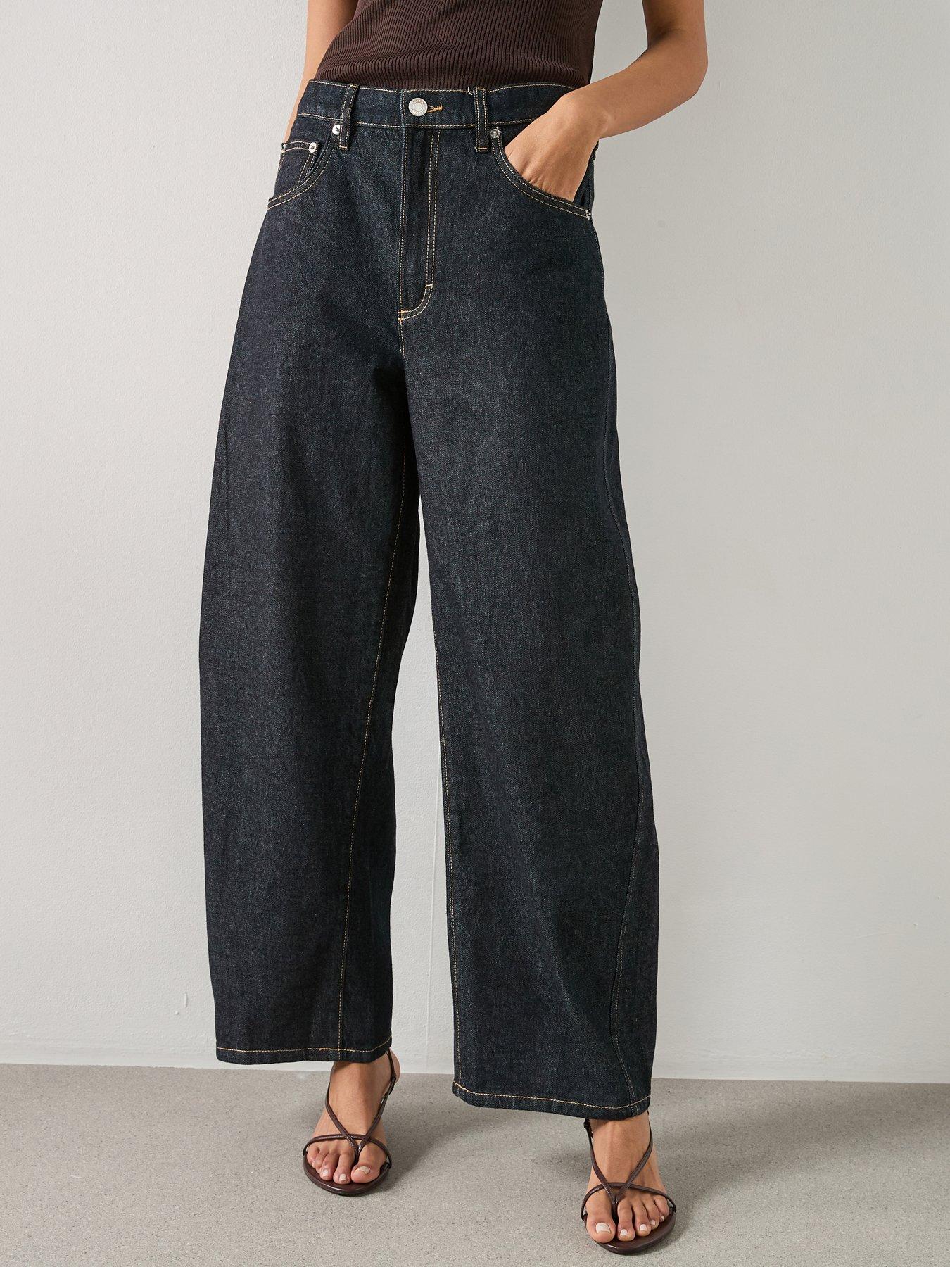 Mango Low-rise Balloon Jeans - Blue