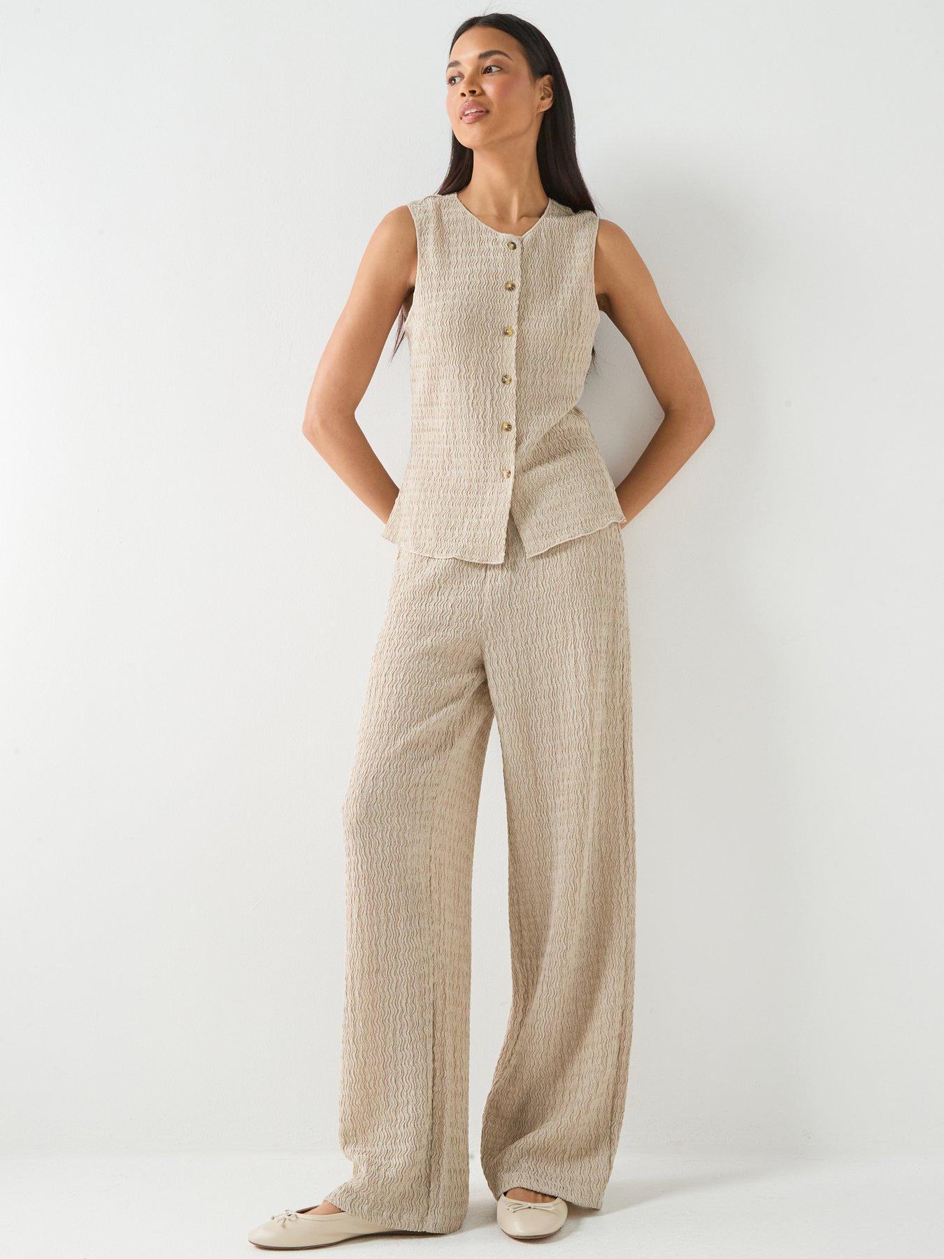Only Onlilse Structure Co-ord Vest - Silver Lining