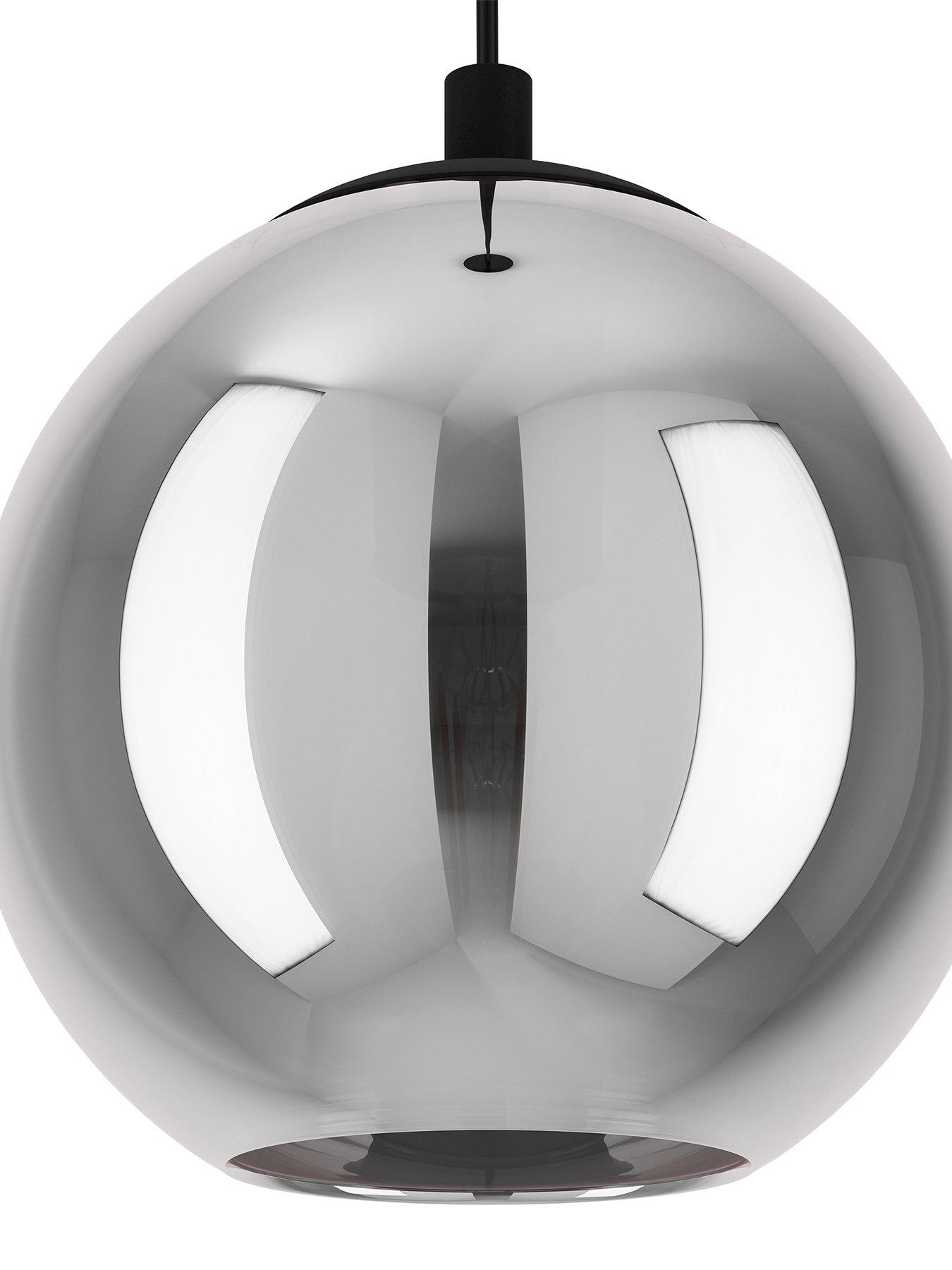 Image 3 of 4 of Eglo Ariscani Smoked Glass Single Pendant