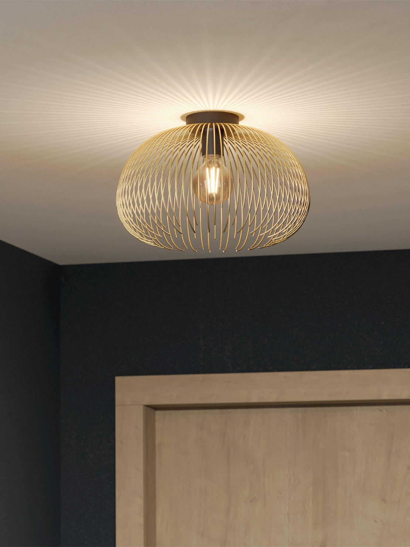 Eglo Venezuela Spherical Gold  &  Black Ceiling Light