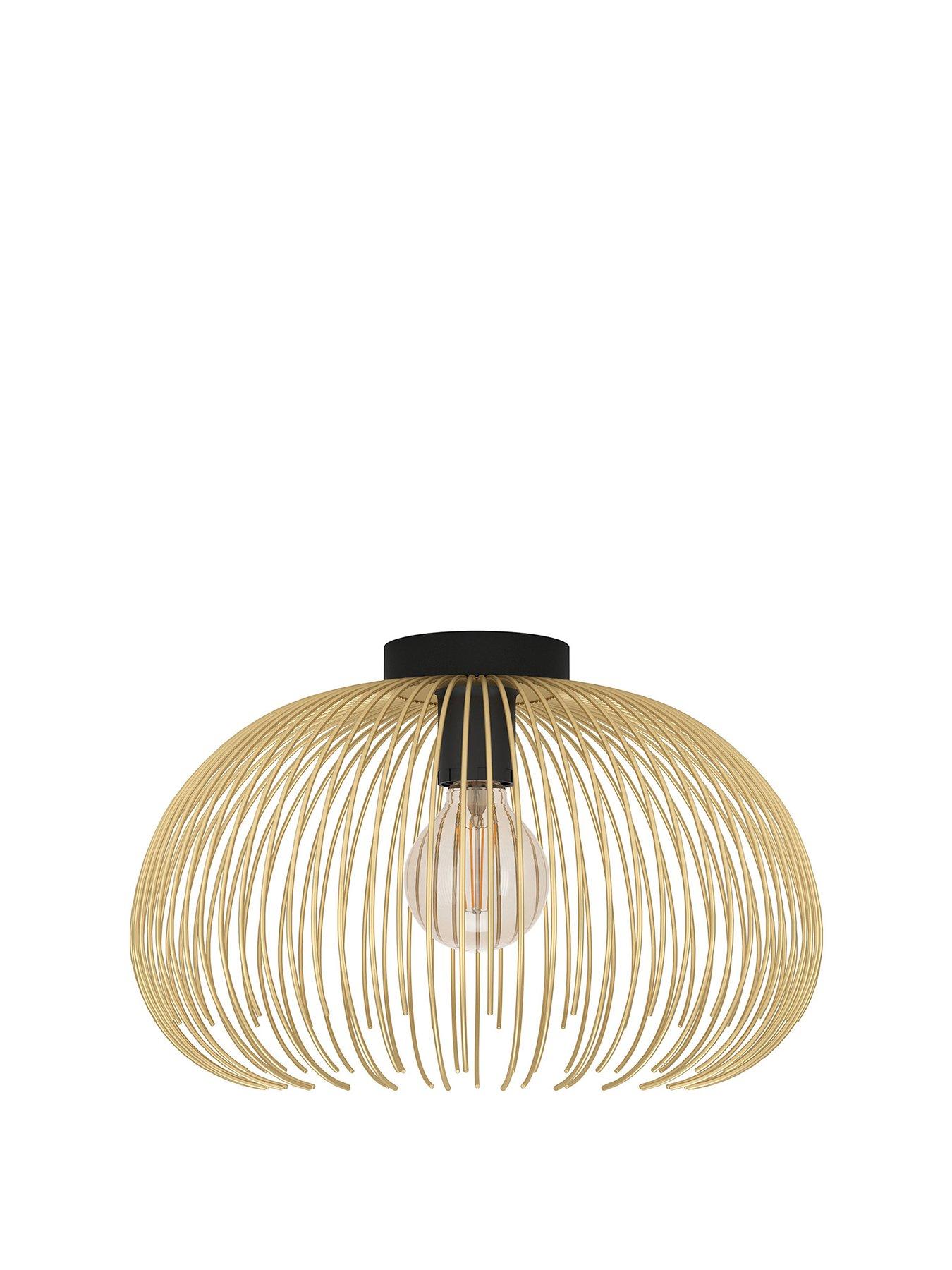stillFront image of eglo-venezuela-spherical-gold-black-ceiling-light