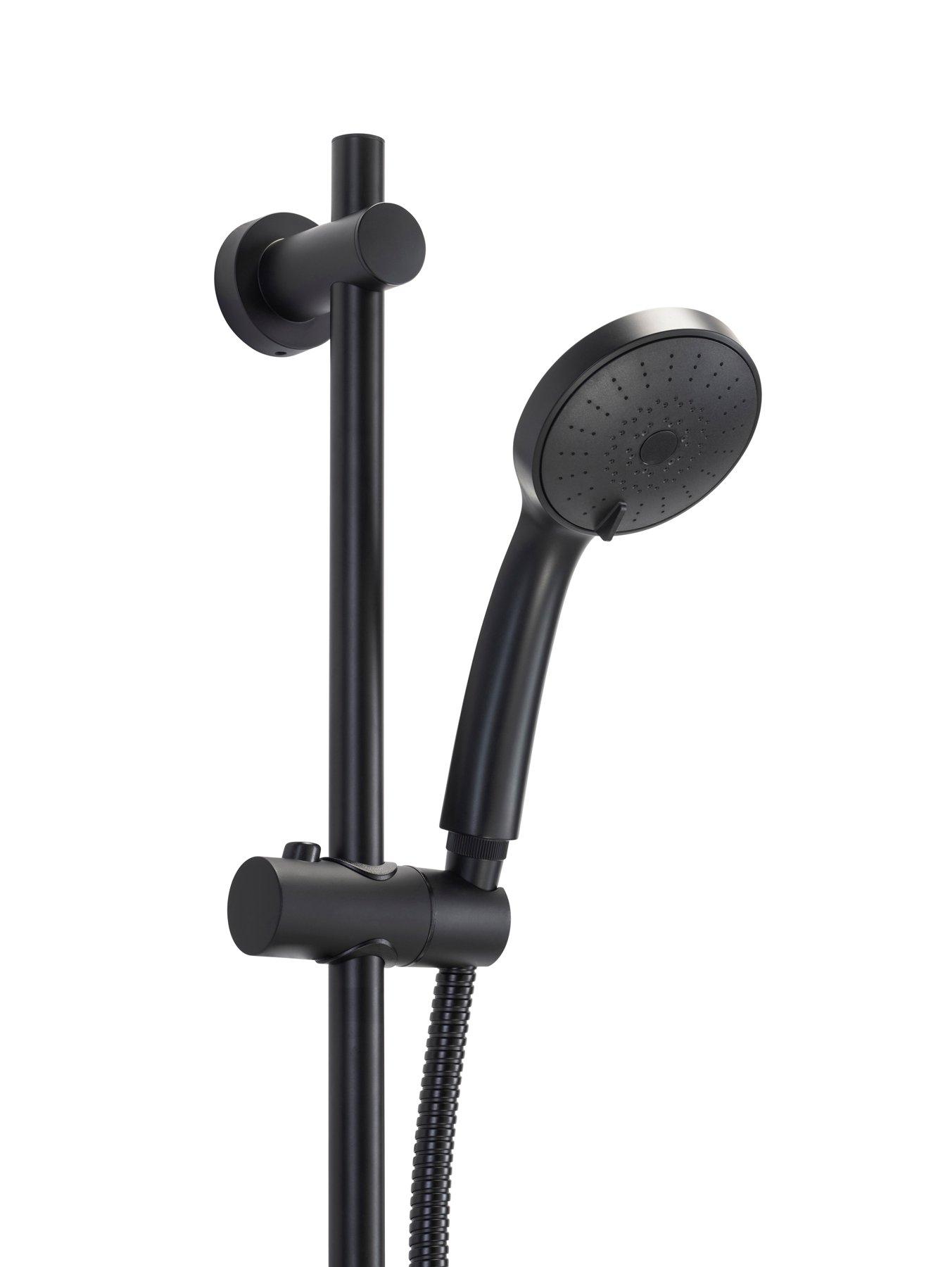  image of croydex-presion-pressure-boost-5-function-shower-set-black