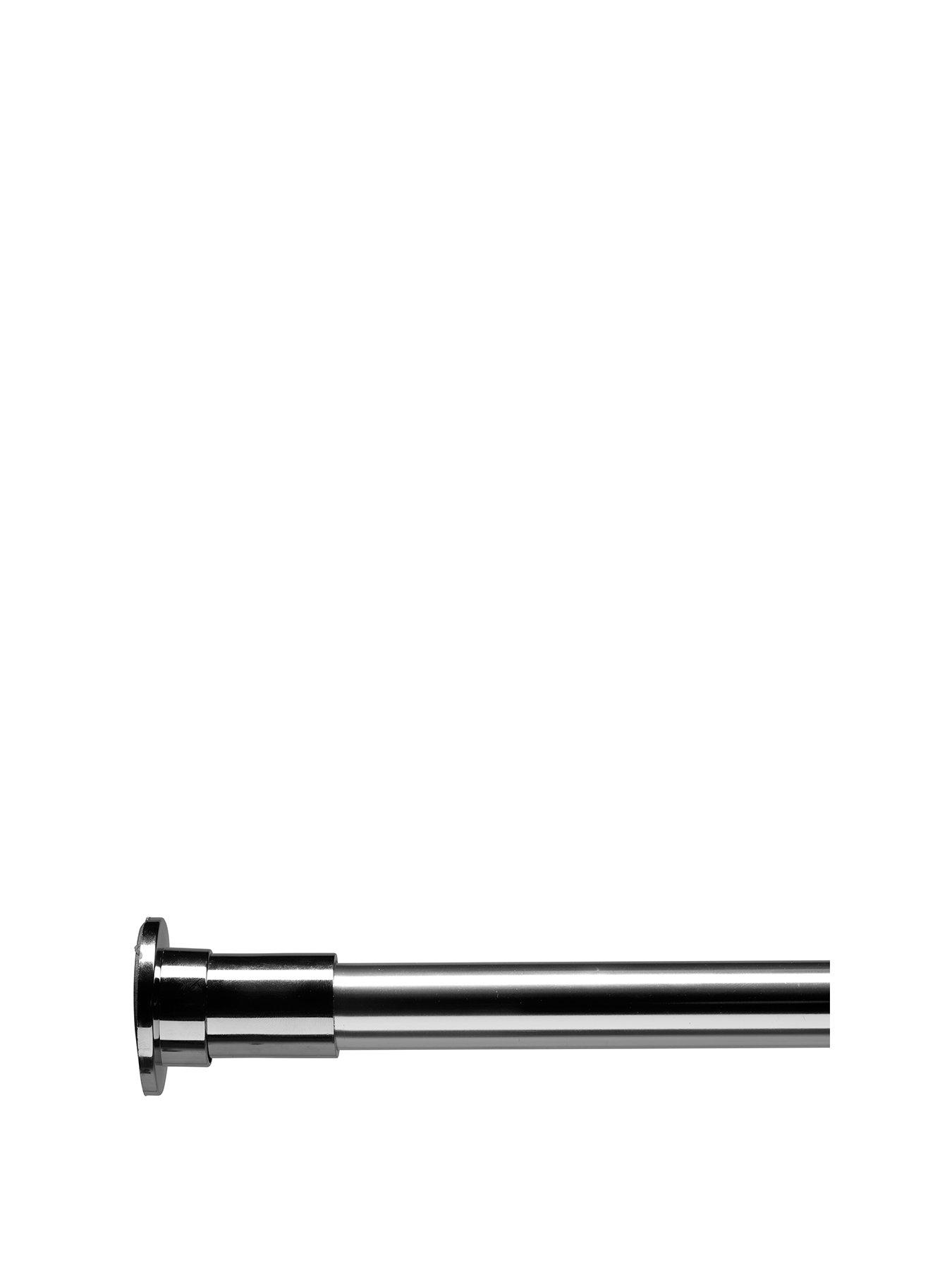 Croydex Stick 'n' Lock Extendable Shower Curtain Pole Chrome