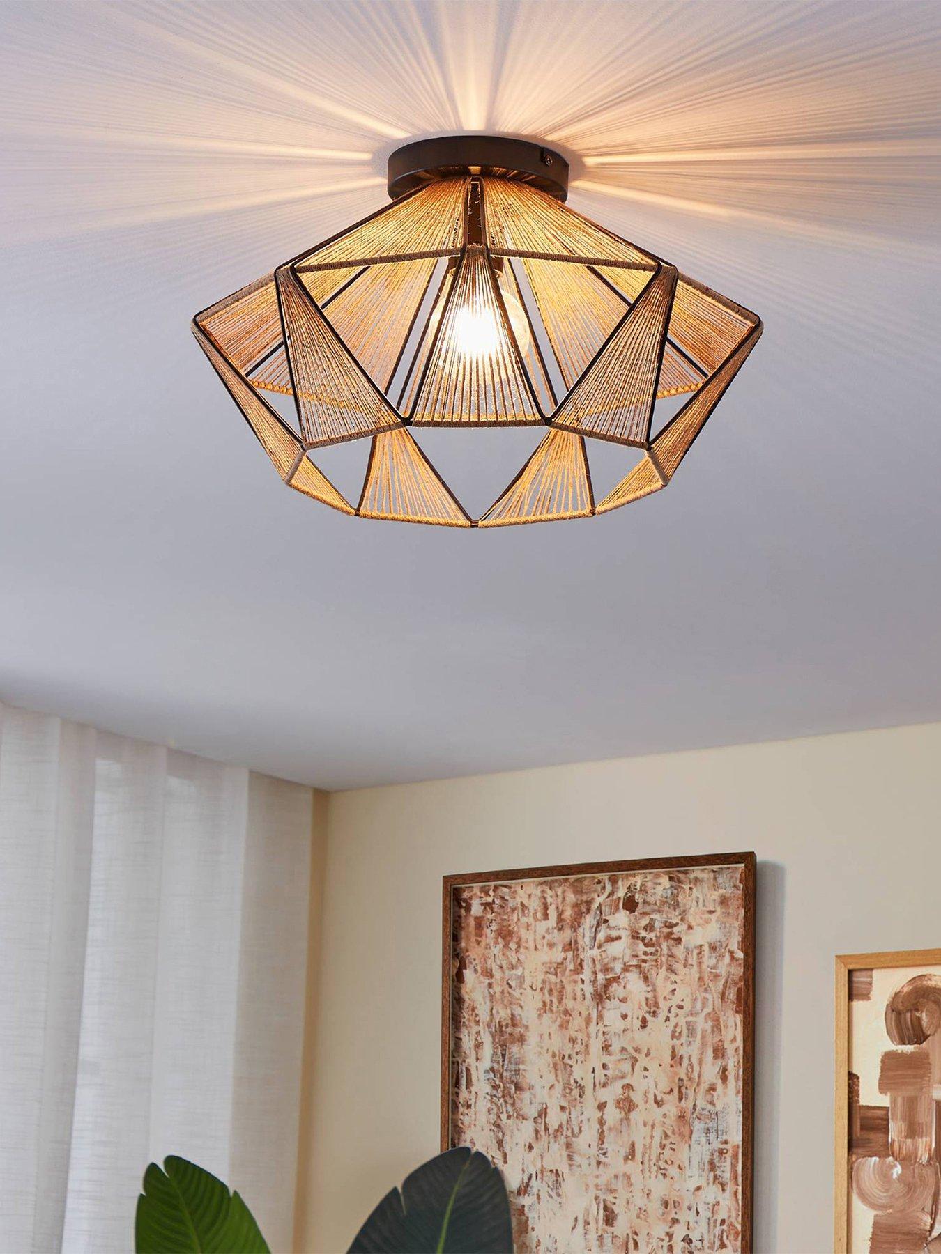 Eglo Adwickle Geometric Flush Ceiling Light