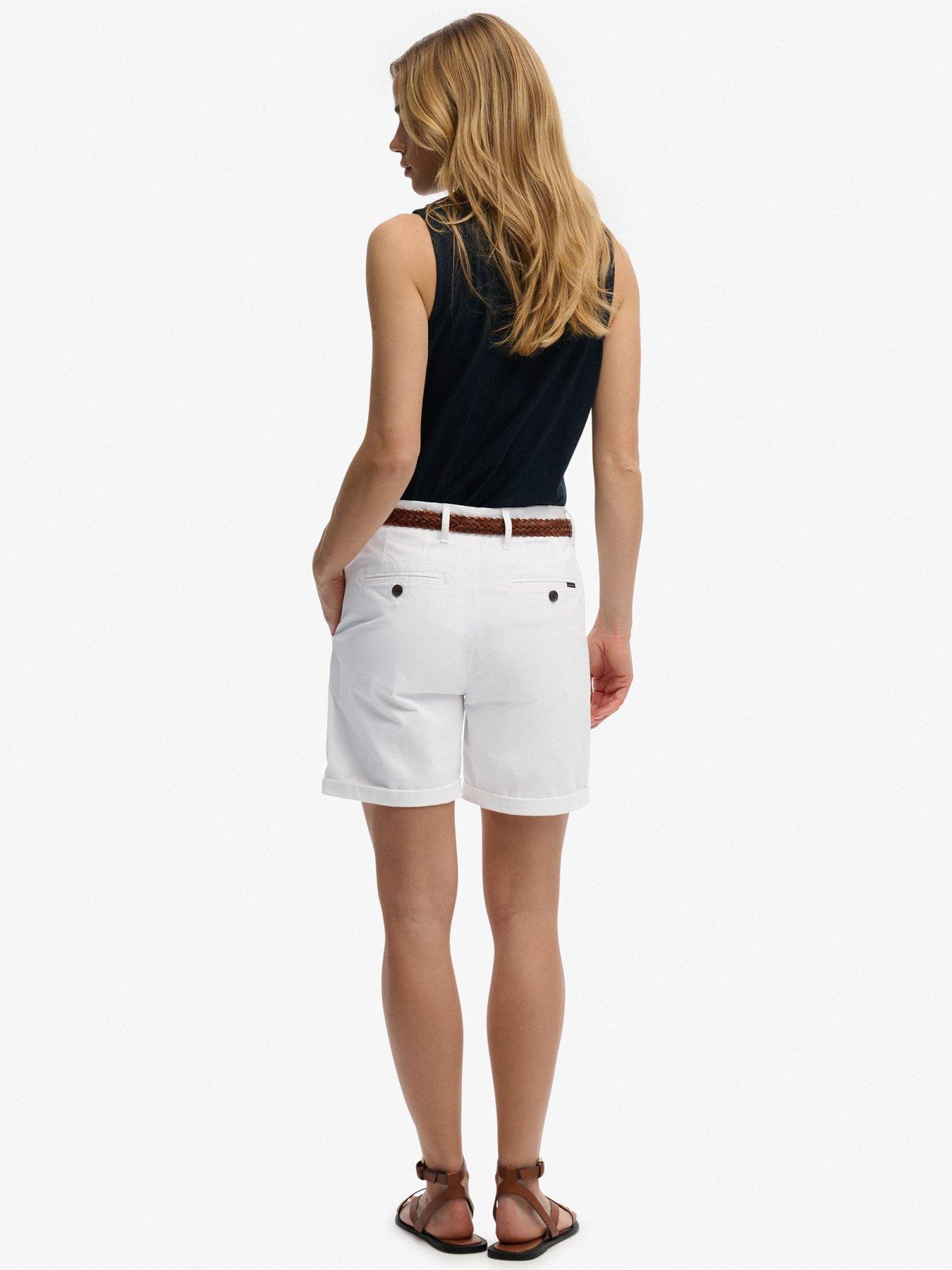  image of superdry-chino-short-white