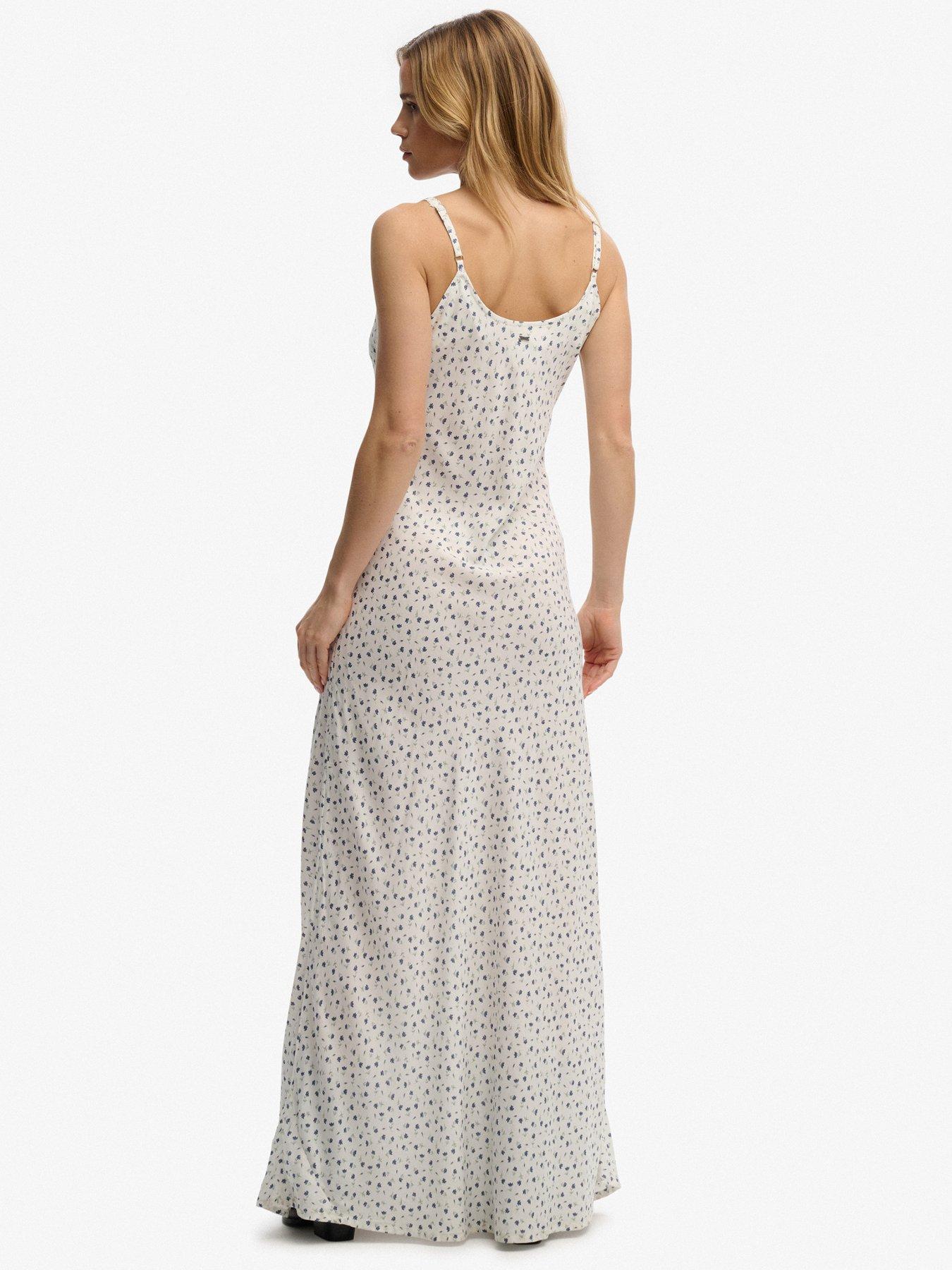 knee length dresses for ladies Statement Tiered Maxi Dress