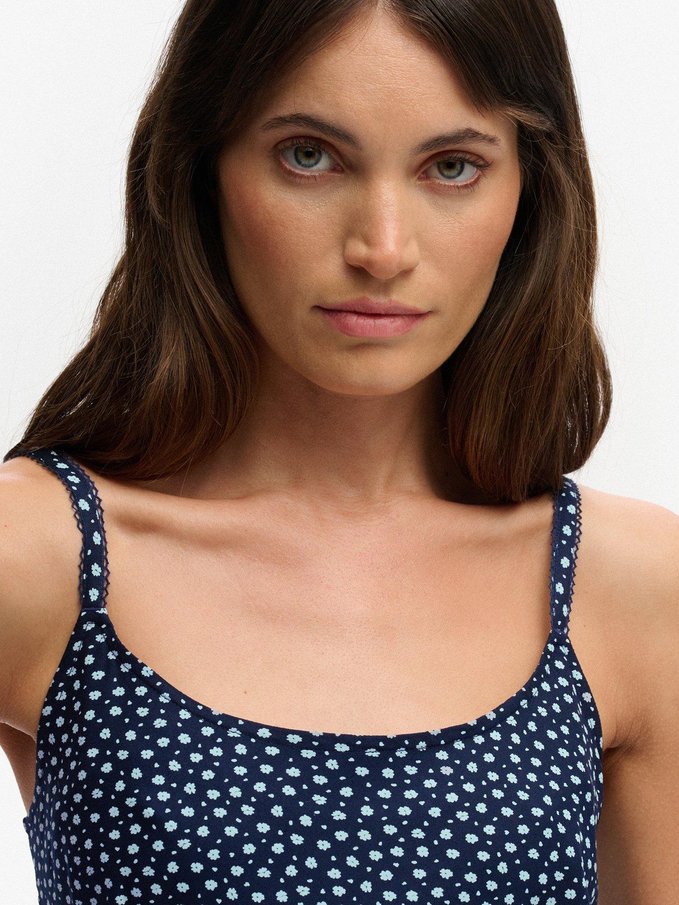  image of superdry-printed-cami-maxi-dress-blue