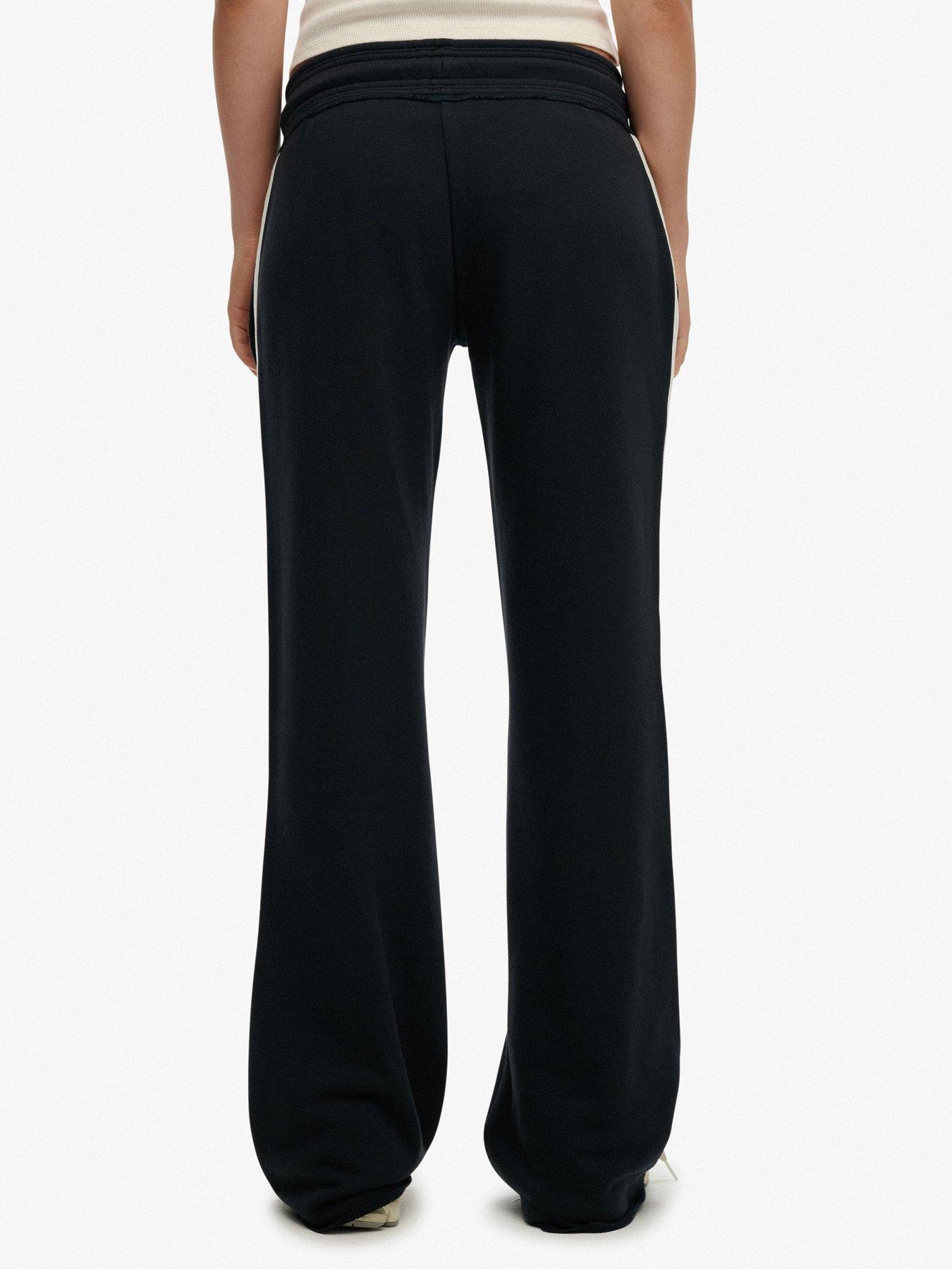 Image 2 of 6 of Superdry Athletic Essentials Stripe Flare Jogger - Blue