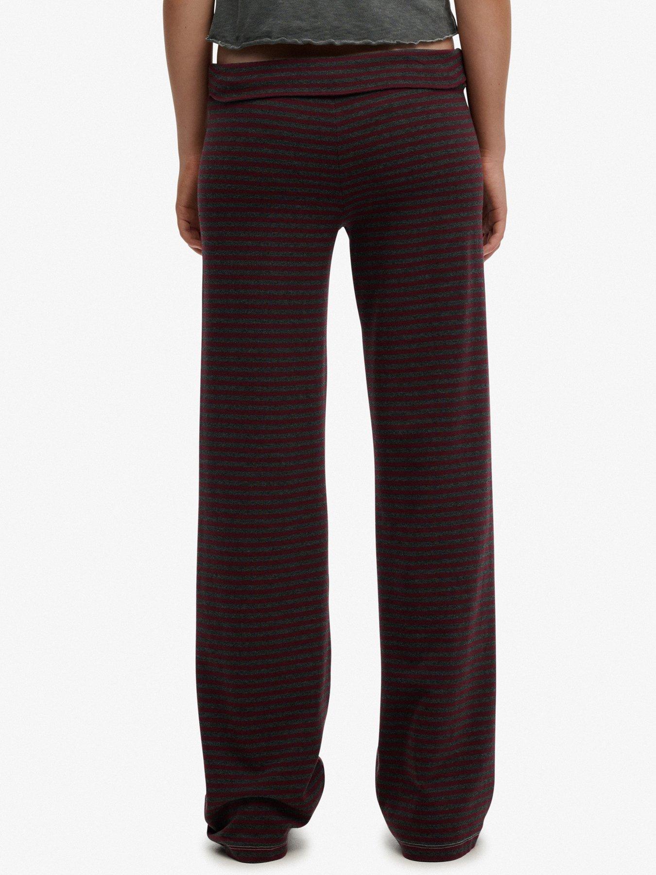  image of superdry-athletic-essentials-fold-over-joggers-red