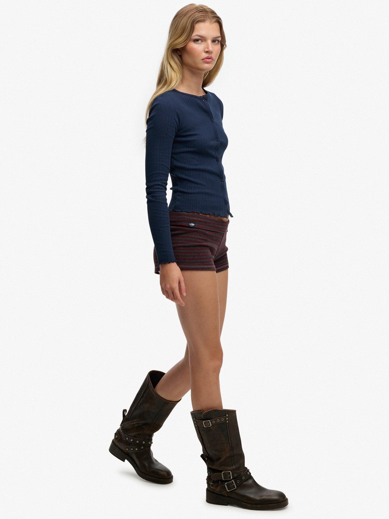  image of superdry-athletic-essentials-fold-over-short-red