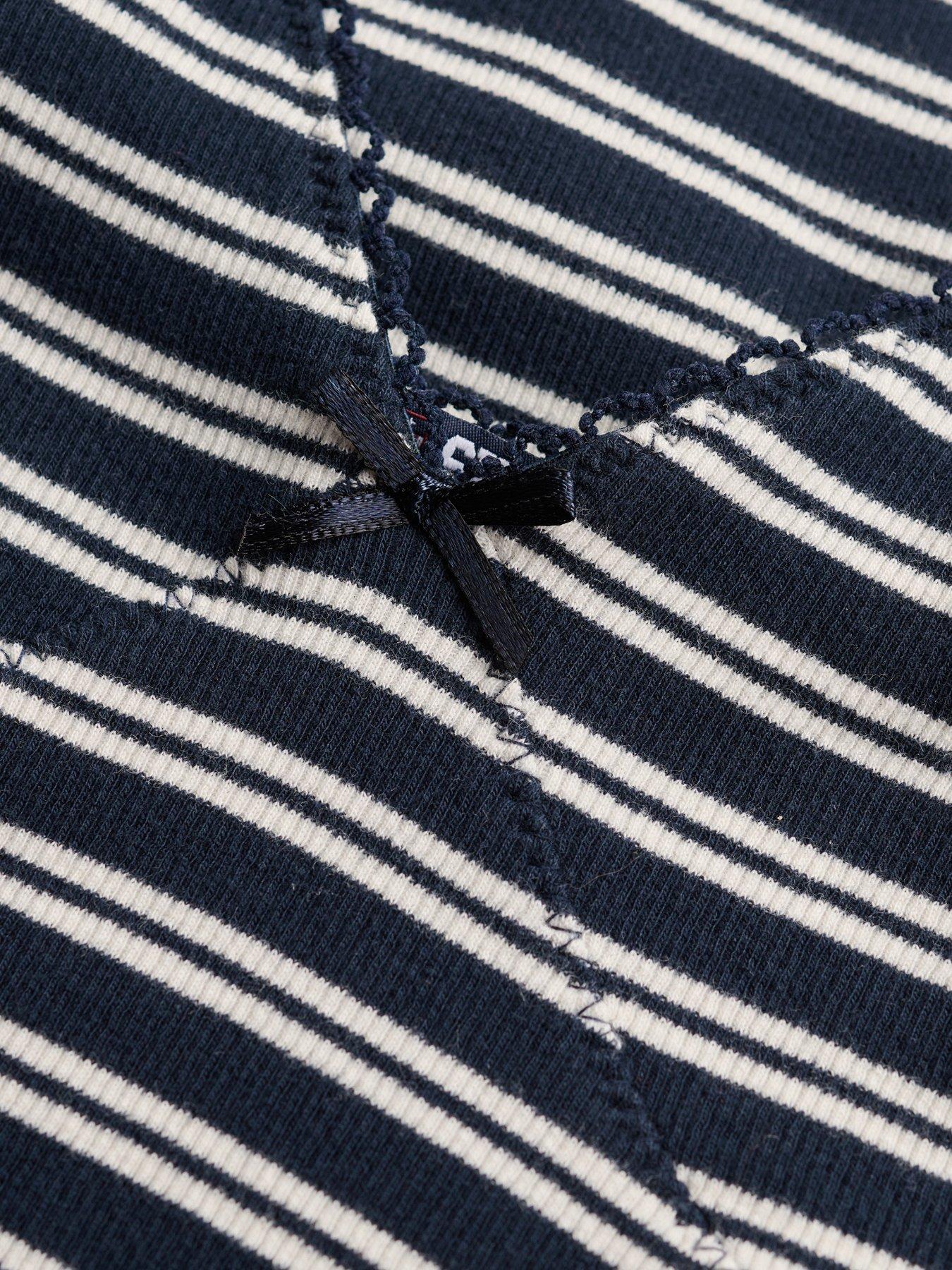 Image 6 of 6 of Superdry Stripe Rib Jersey Mini Dress