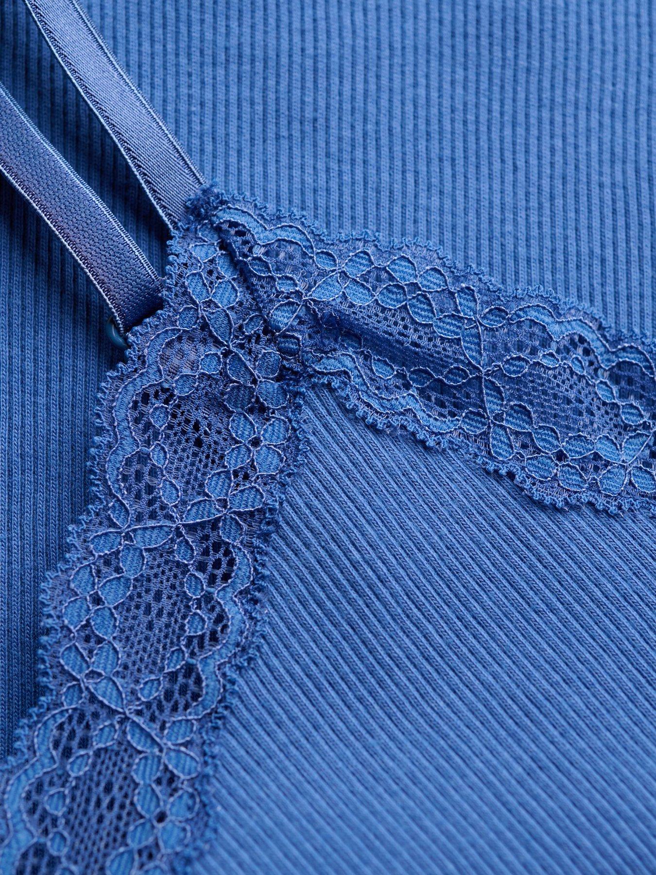 Image 6 of 6 of Superdry Essential Lace Trim Crop Cami