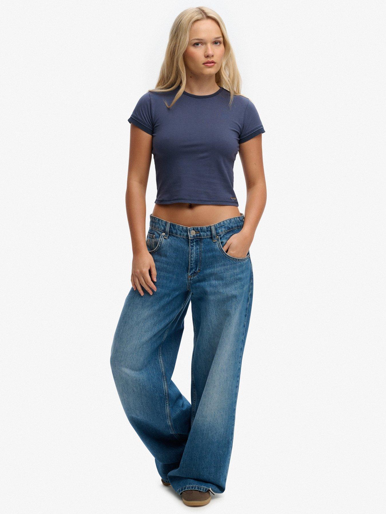  image of superdry-athletic-essentials-layered-top-blue