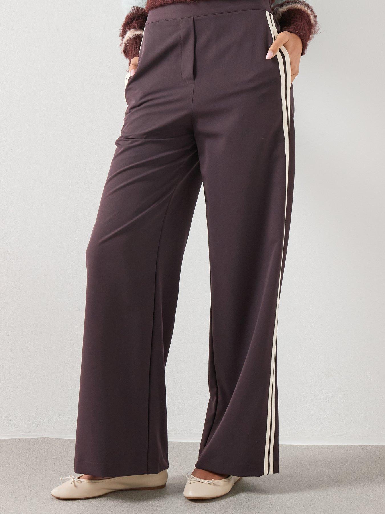 front image of mango-trousers-sophie-red