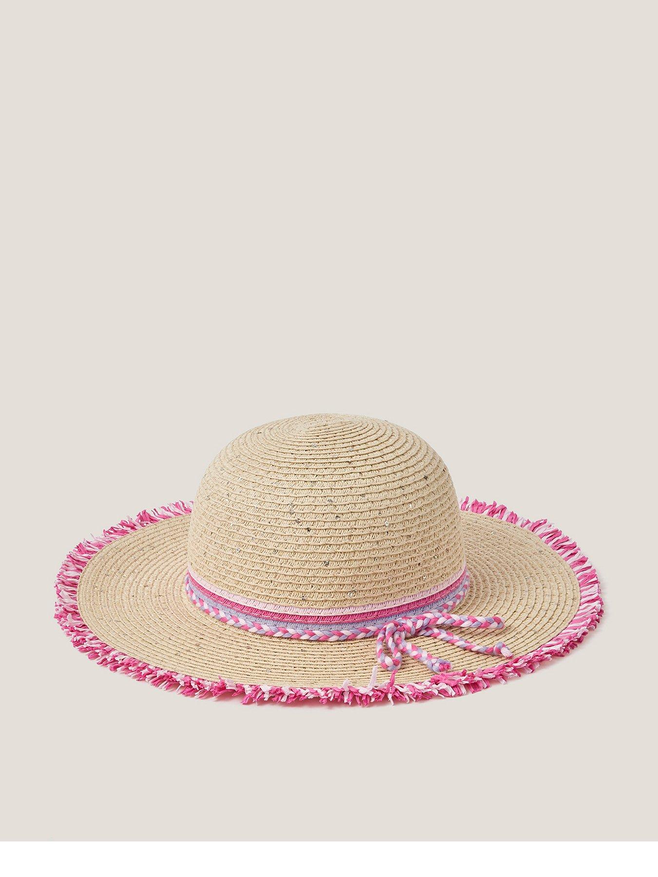 monsoon-girls-pink-trim-sparkle-hat-multi