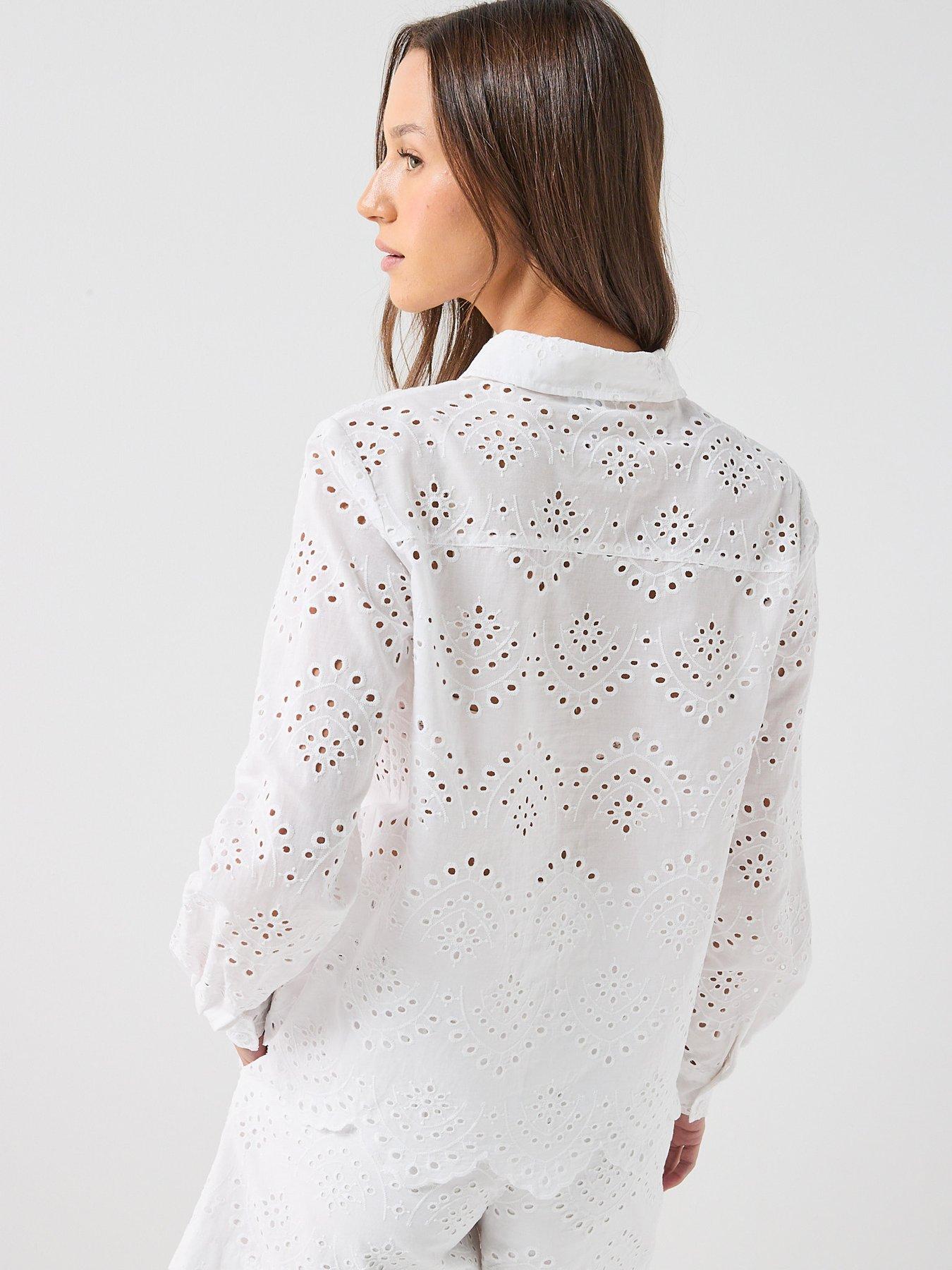 Image 2 of 5 of PIECES Pcvilde Ls Shirt Wvn Noos
