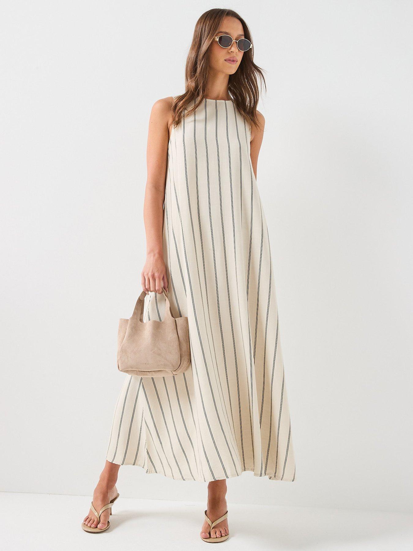 JDY Caya Linen Striped Dress
