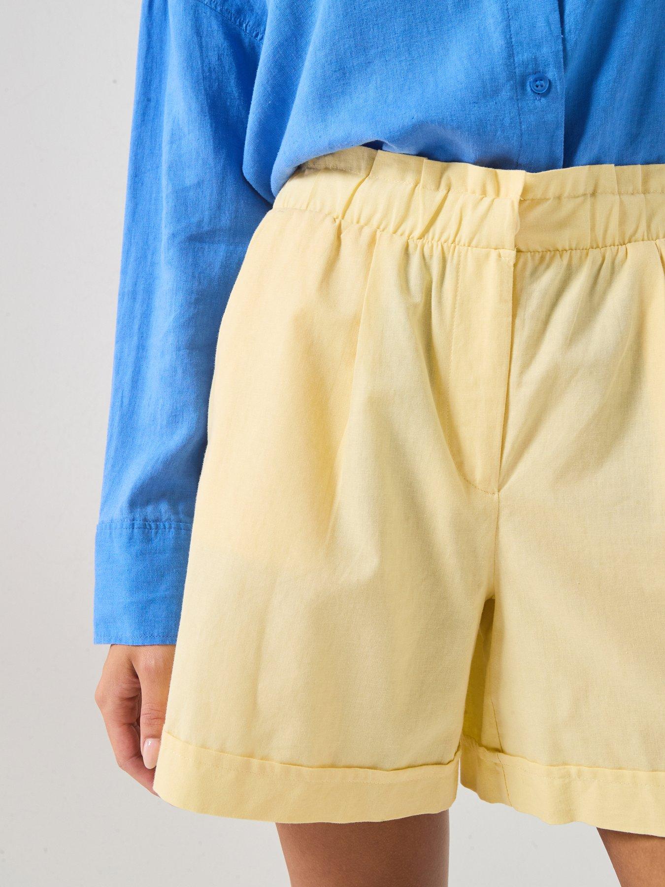 Image 5 of 6 of Vero Moda Vmselma Nw Shorts - Yellow