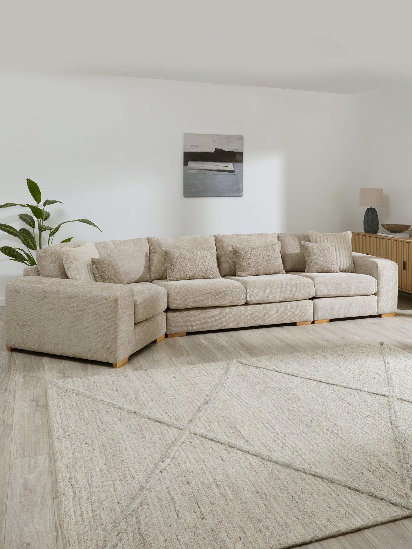 The Very Collection Broadgate Large Left Hand Cozy Modular Sofa - Made to Order in the UK