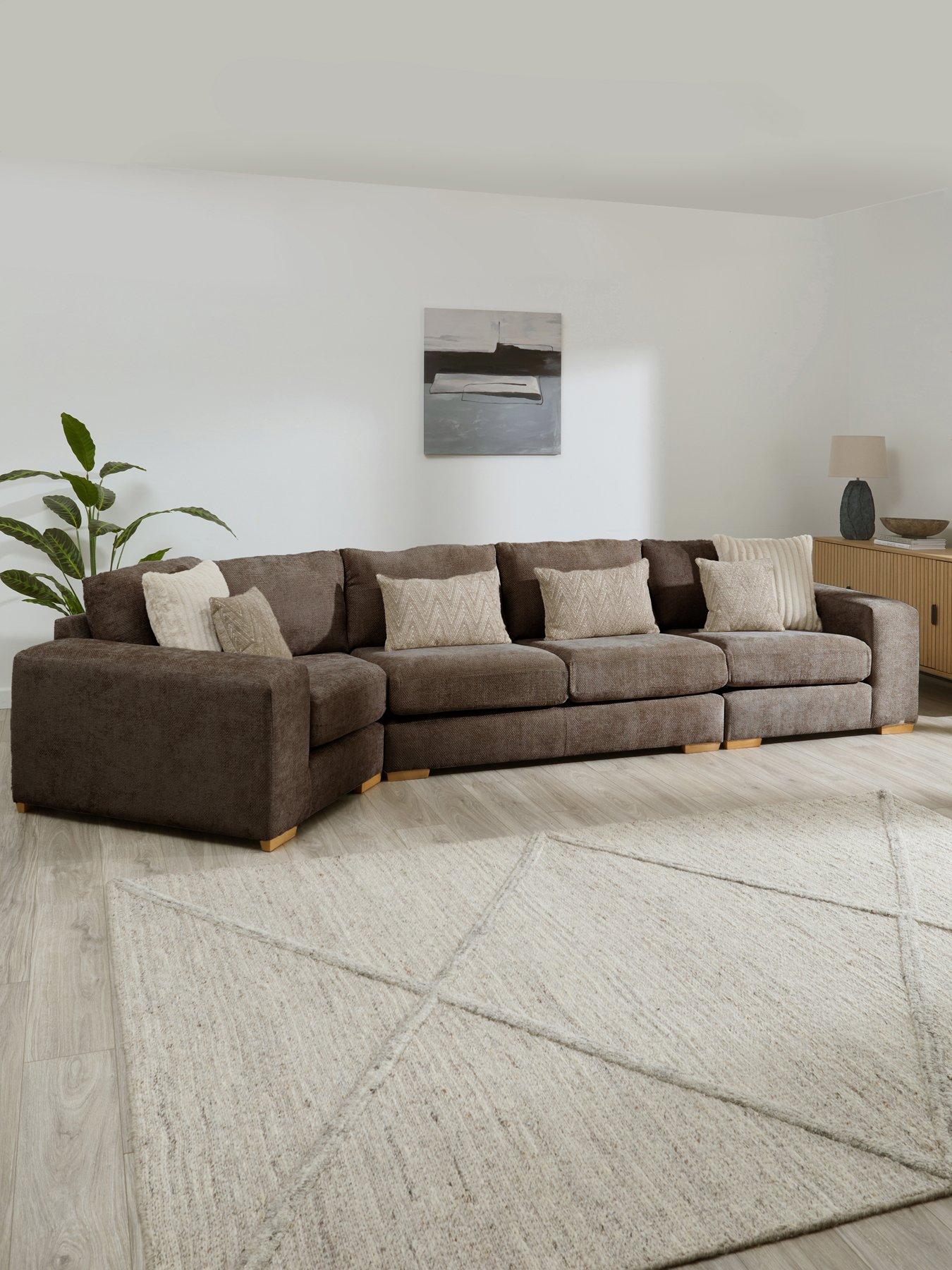 The Very Collection Broadgate Large Left Hand Cozy Modular Sofa - Made to Order in the UK