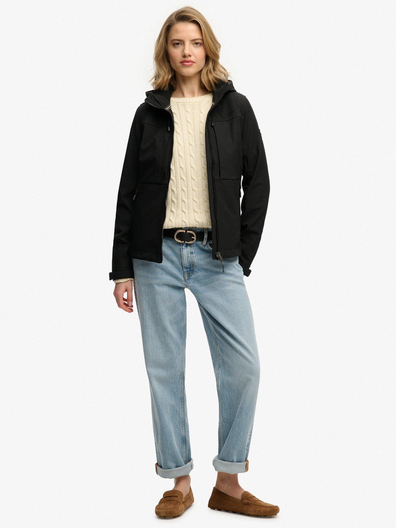  image of superdry-hooded-classic-trekker-jacket-black