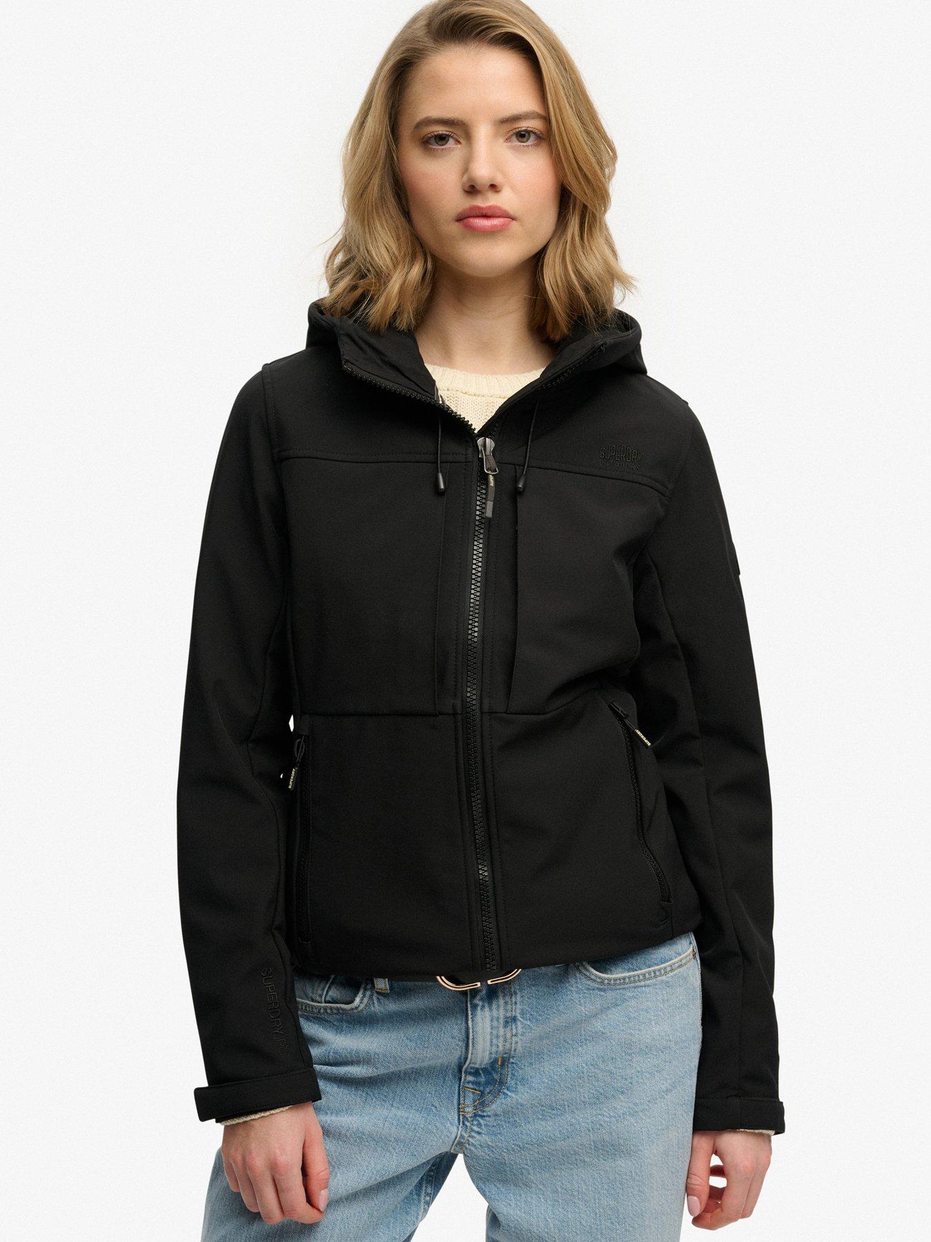  image of superdry-hooded-classic-trekker-jacket-black