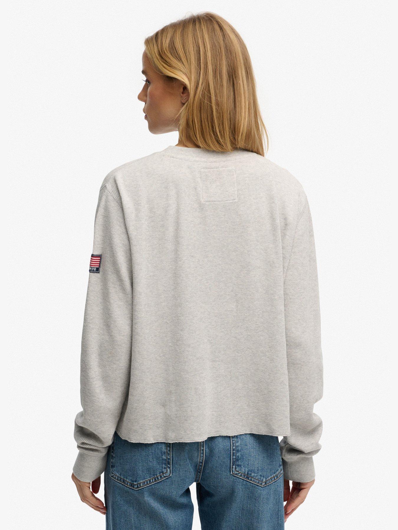  image of superdry-athletic-essential-graphic-long-sleeve-top-grey