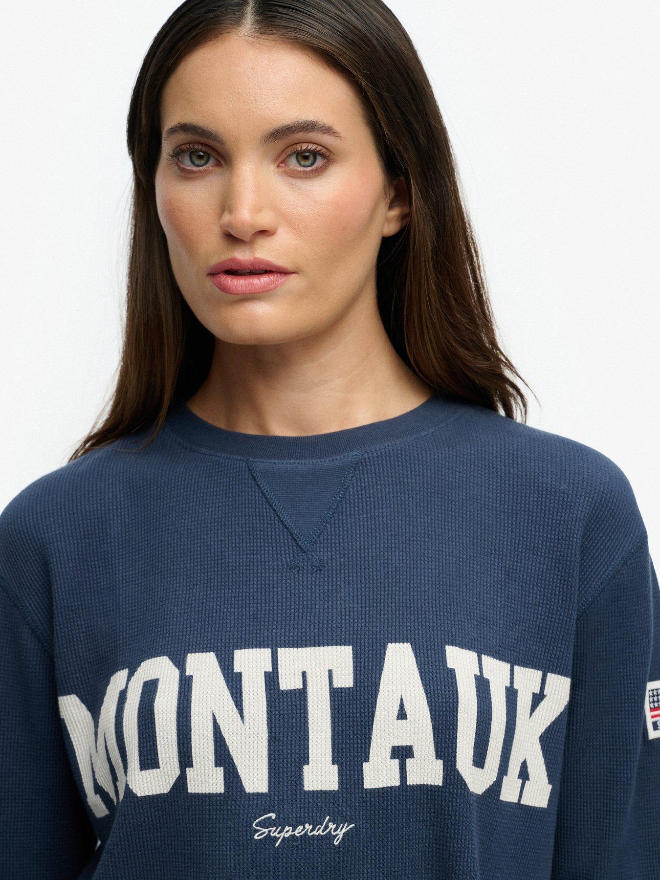  image of superdry-athletic-essential-graphic-long-sleeve-top-blue