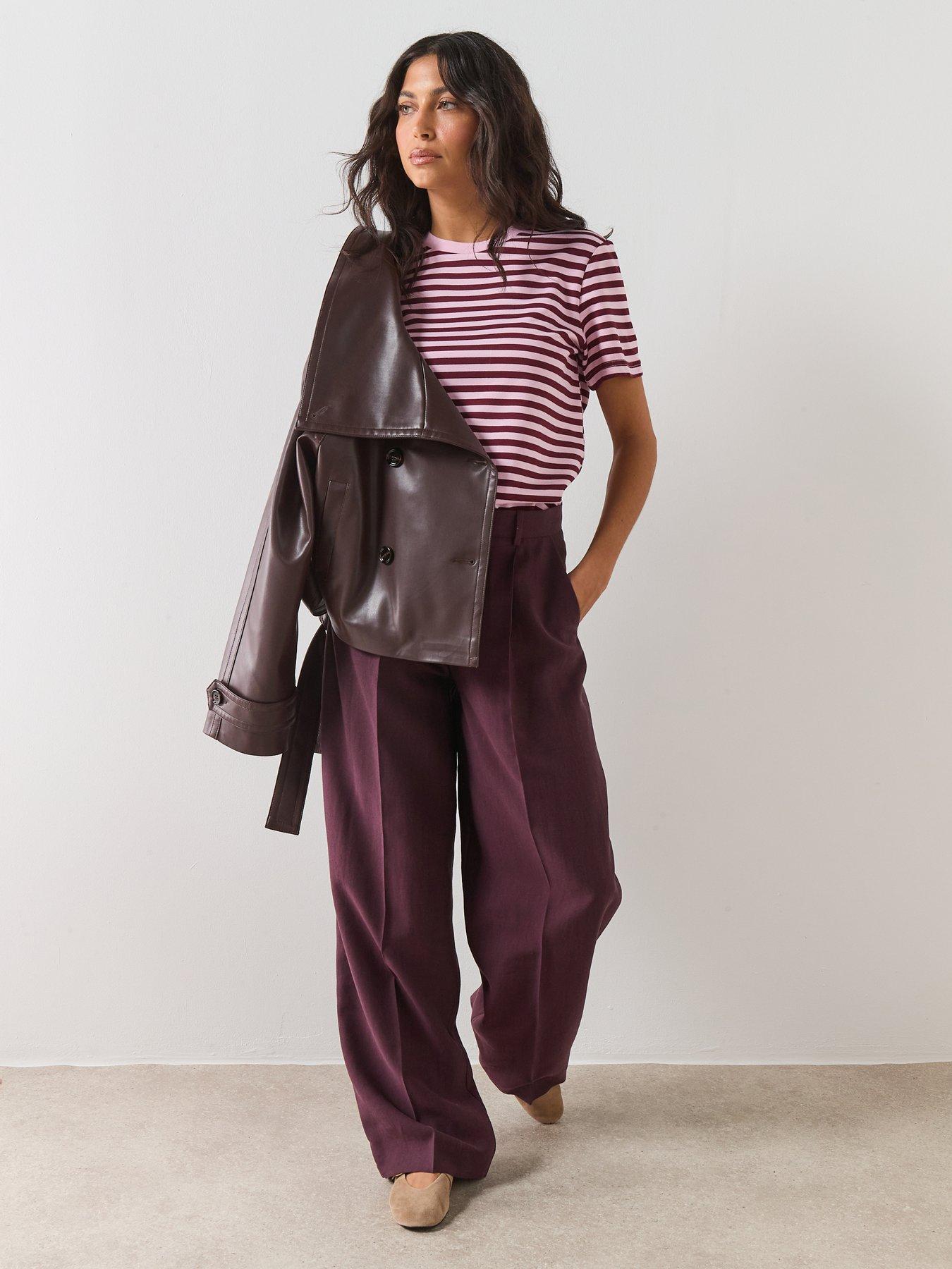  image of mango-faux-leather-jacket-with-maxi-lapels-red