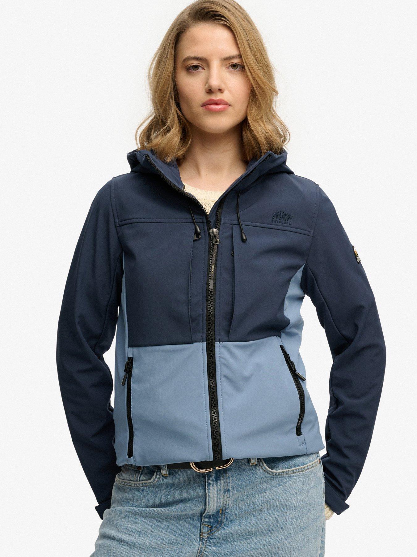 Image 5 of 6 of Superdry Hooded Colour Block Trekker Jacket - Blue