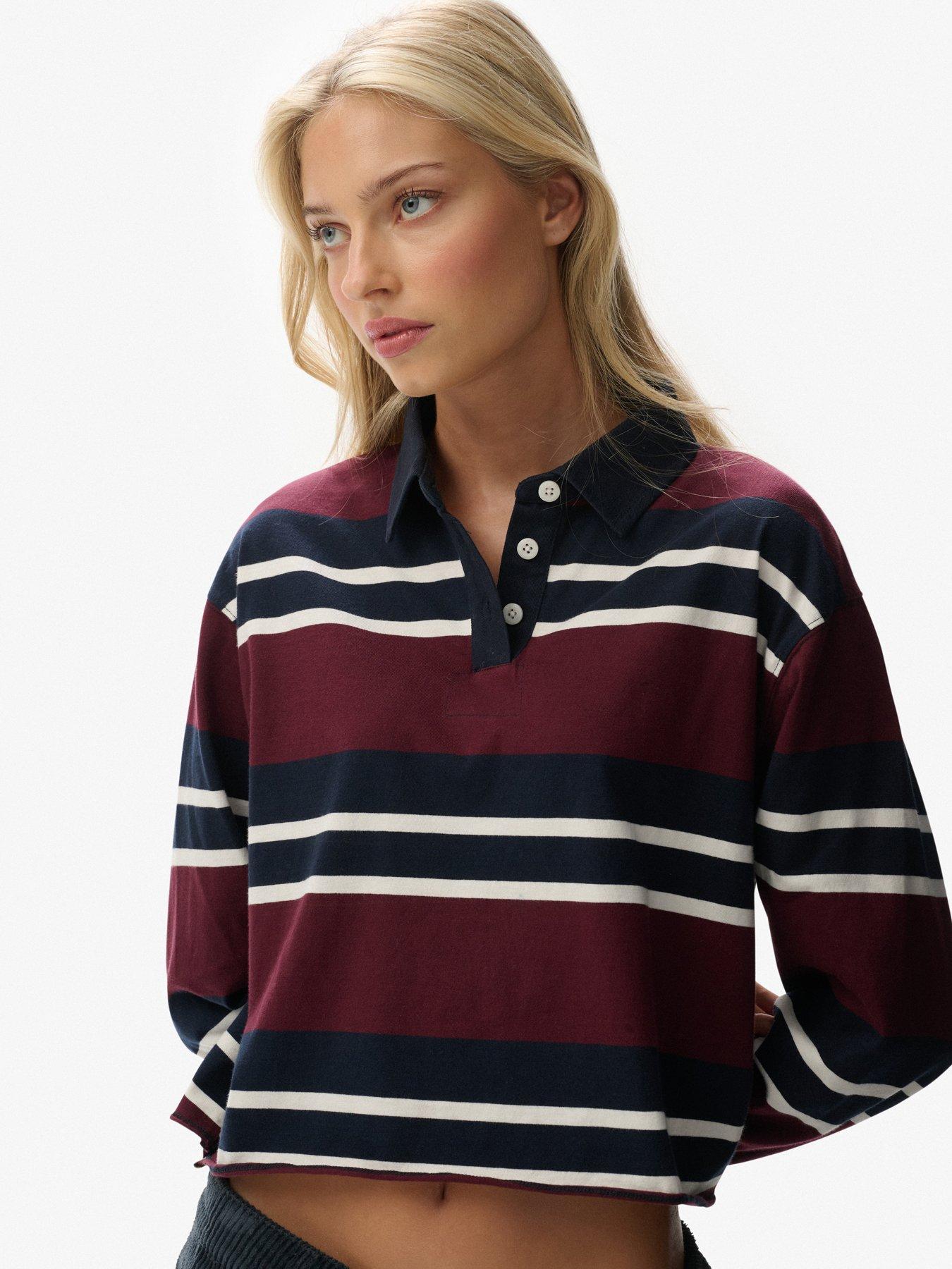  image of superdry-ath-ess-cropped-stripe-rugby