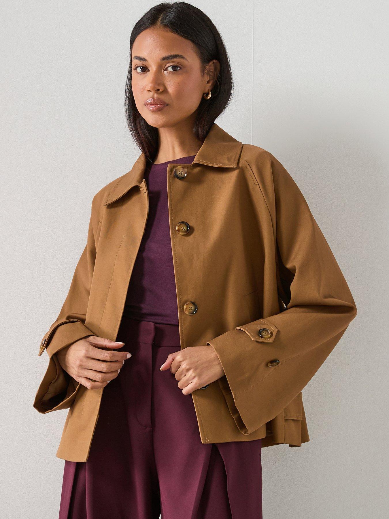 mango-oversized-short-trench-jacket--brown