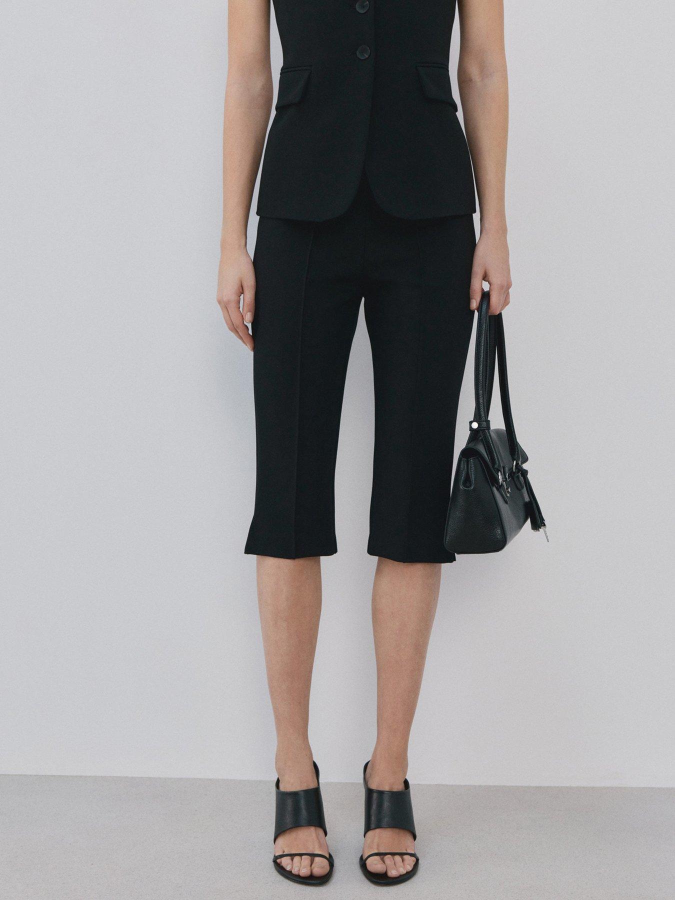  image of mango-biker-leggings-black