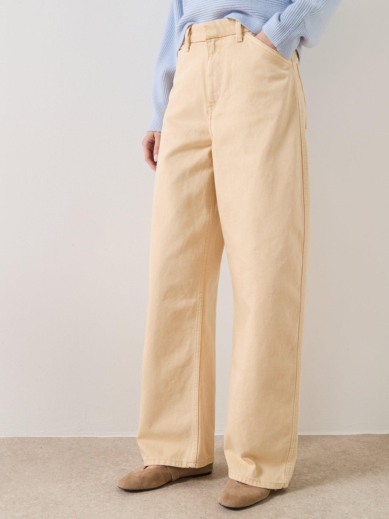 front image of mango-mid-rise-balloon-jeans-vanilla