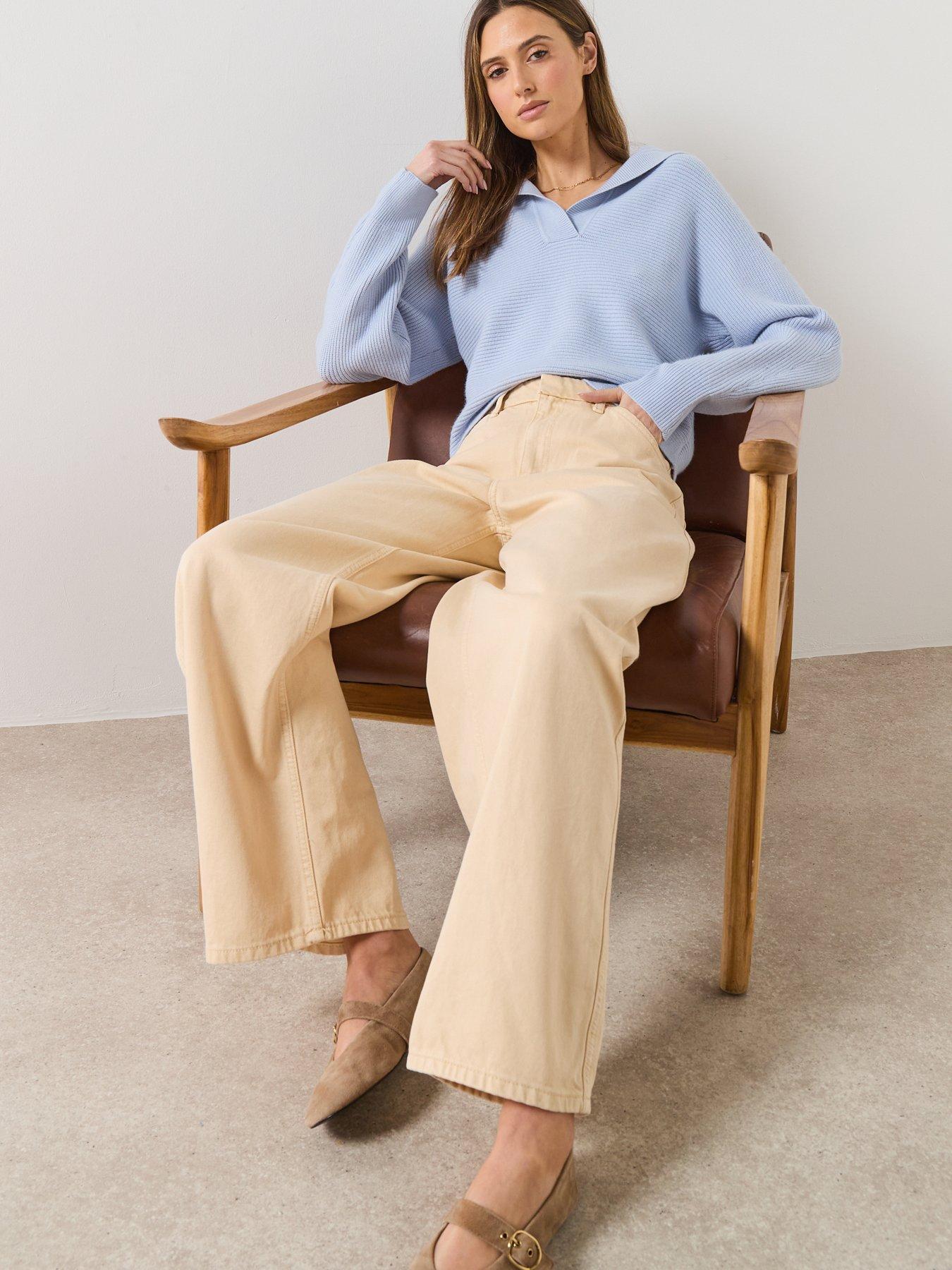  image of mango-mid-rise-balloon-jeans-vanilla