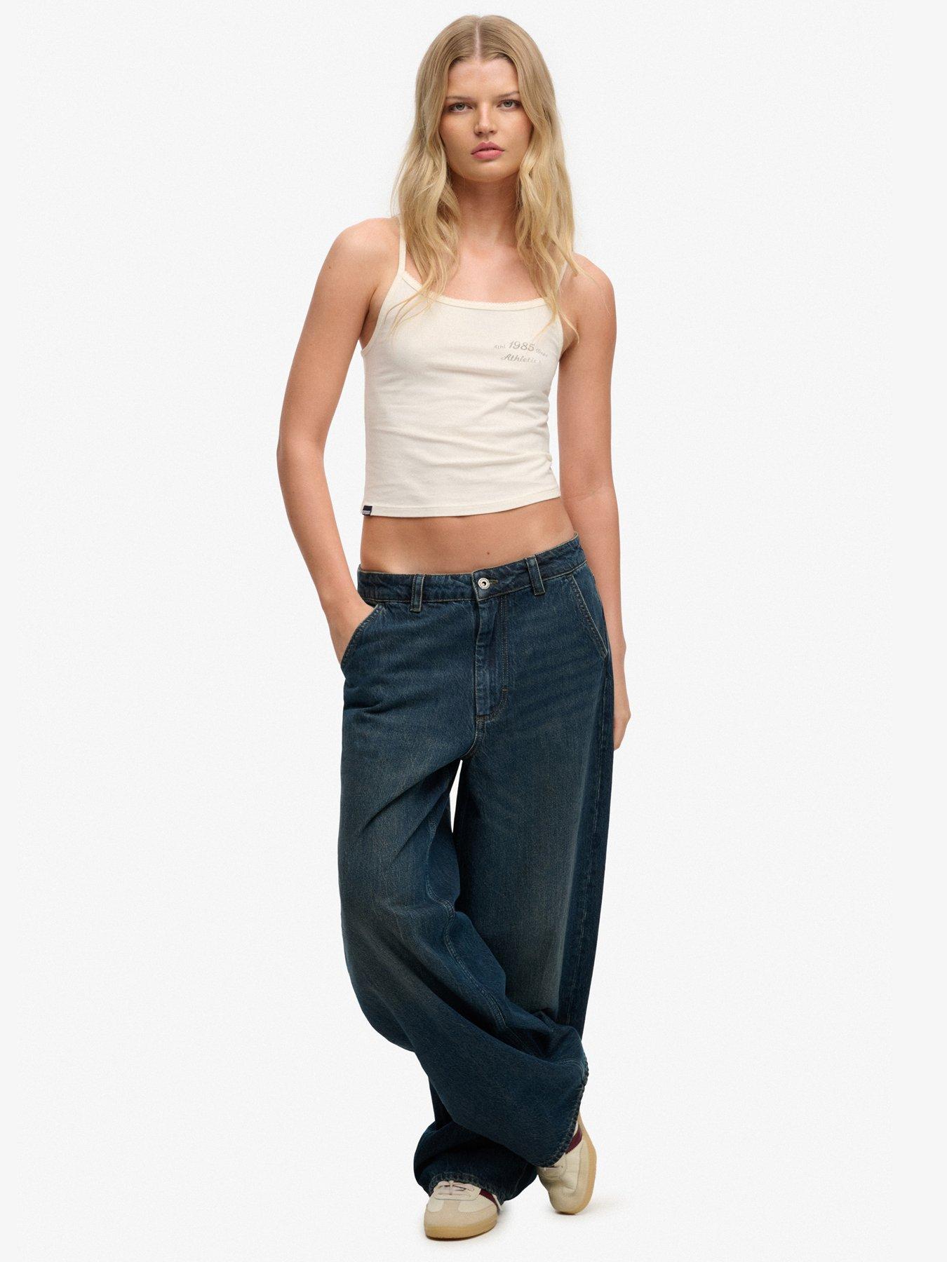  image of superdry-athletics-essentials-cami-top-white