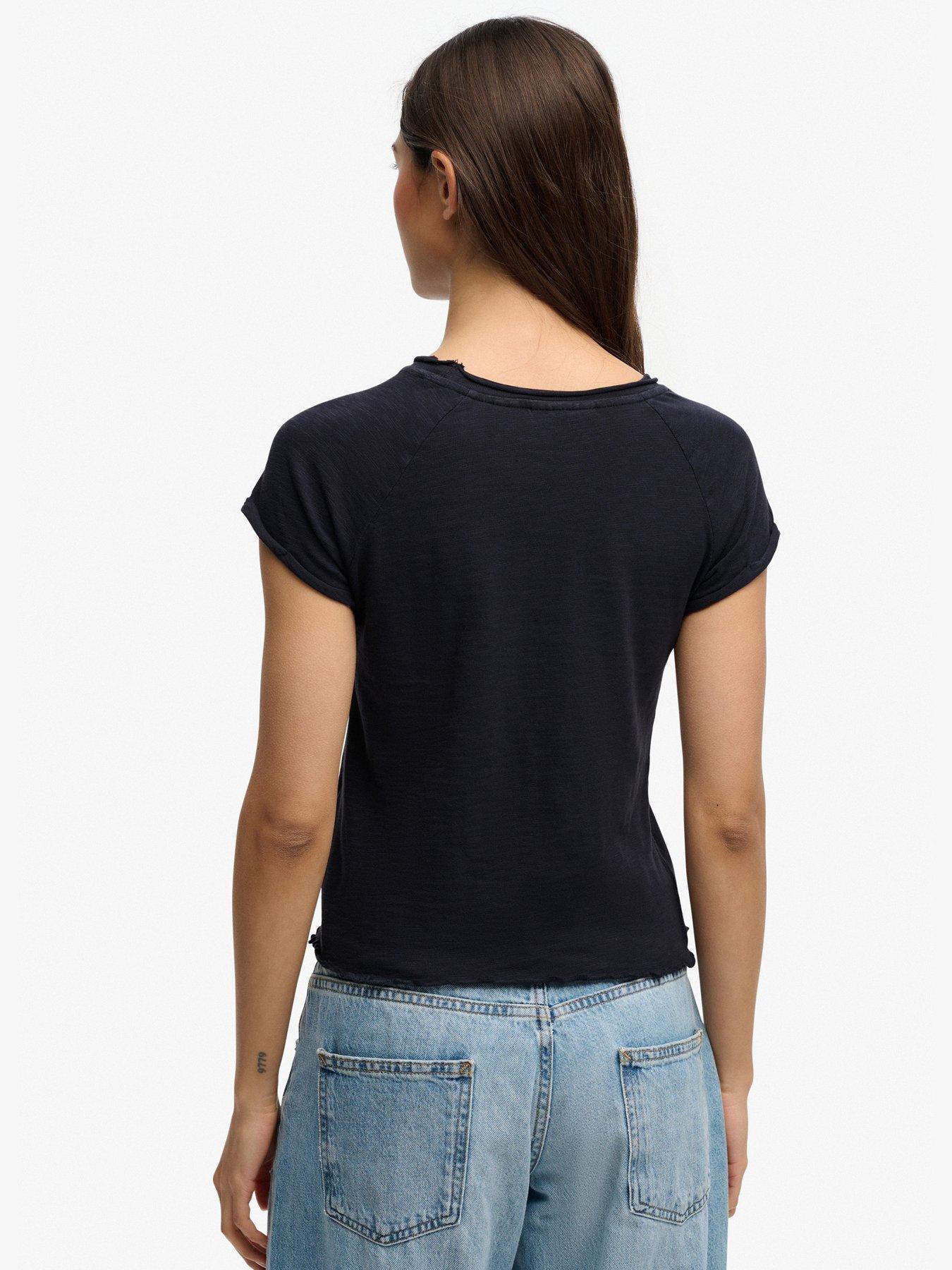  image of superdry-athletic-essentials-slub-graphic-t-shirt-blue
