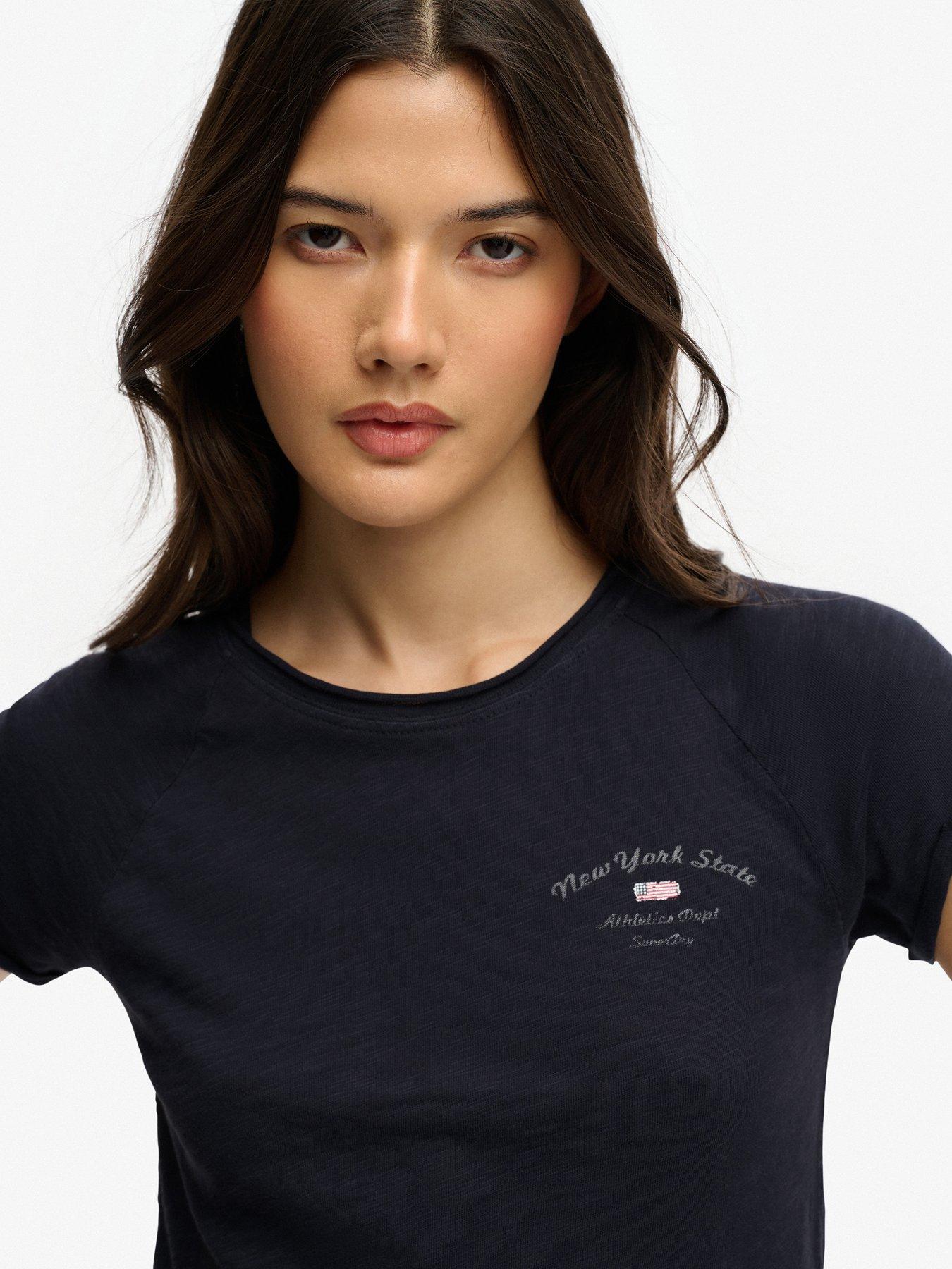  image of superdry-athletic-essentials-slub-graphic-t-shirt-blue