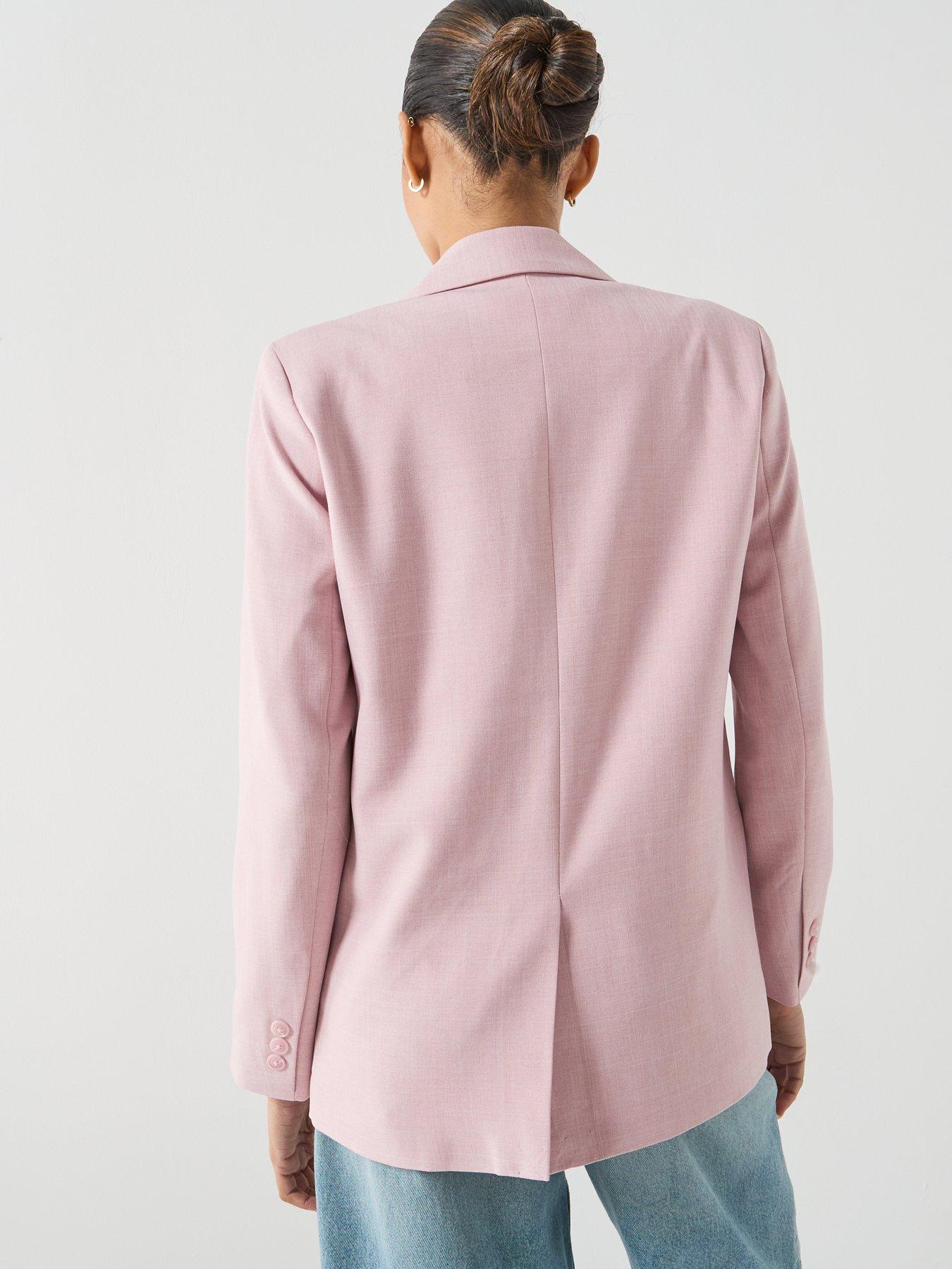 Image 2 of 5 of Vero Moda Vmcassidy Long Sleeve Loose Blazer - Pink