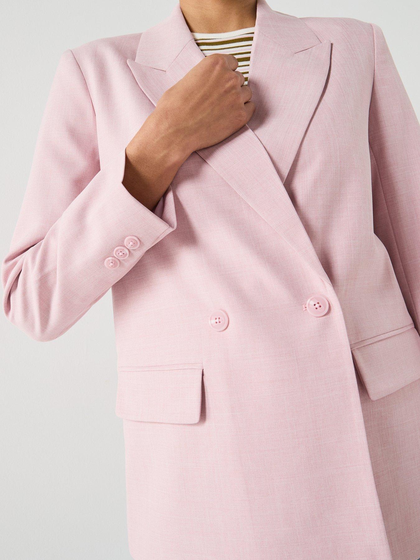 Image 4 of 5 of Vero Moda Vmcassidy Long Sleeve Loose Blazer - Pink