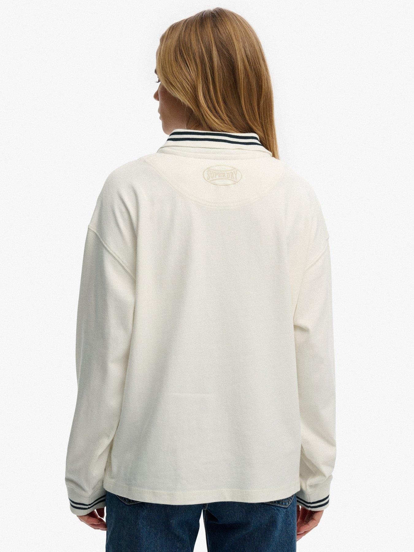 stillFront image of superdry-crest-rugby-top-white