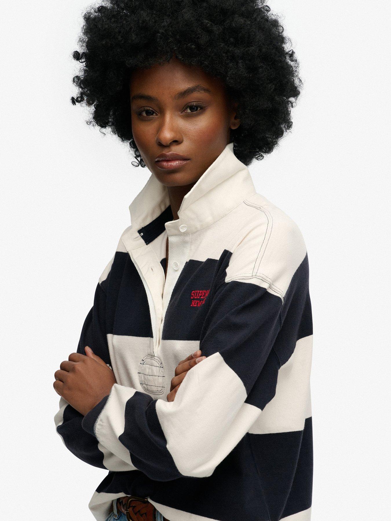  image of superdry-heritage-stripe-rugby-top-blue