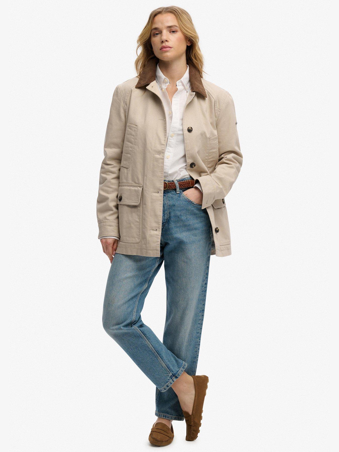  image of superdry-estate-cotton-barn-jacket-beige