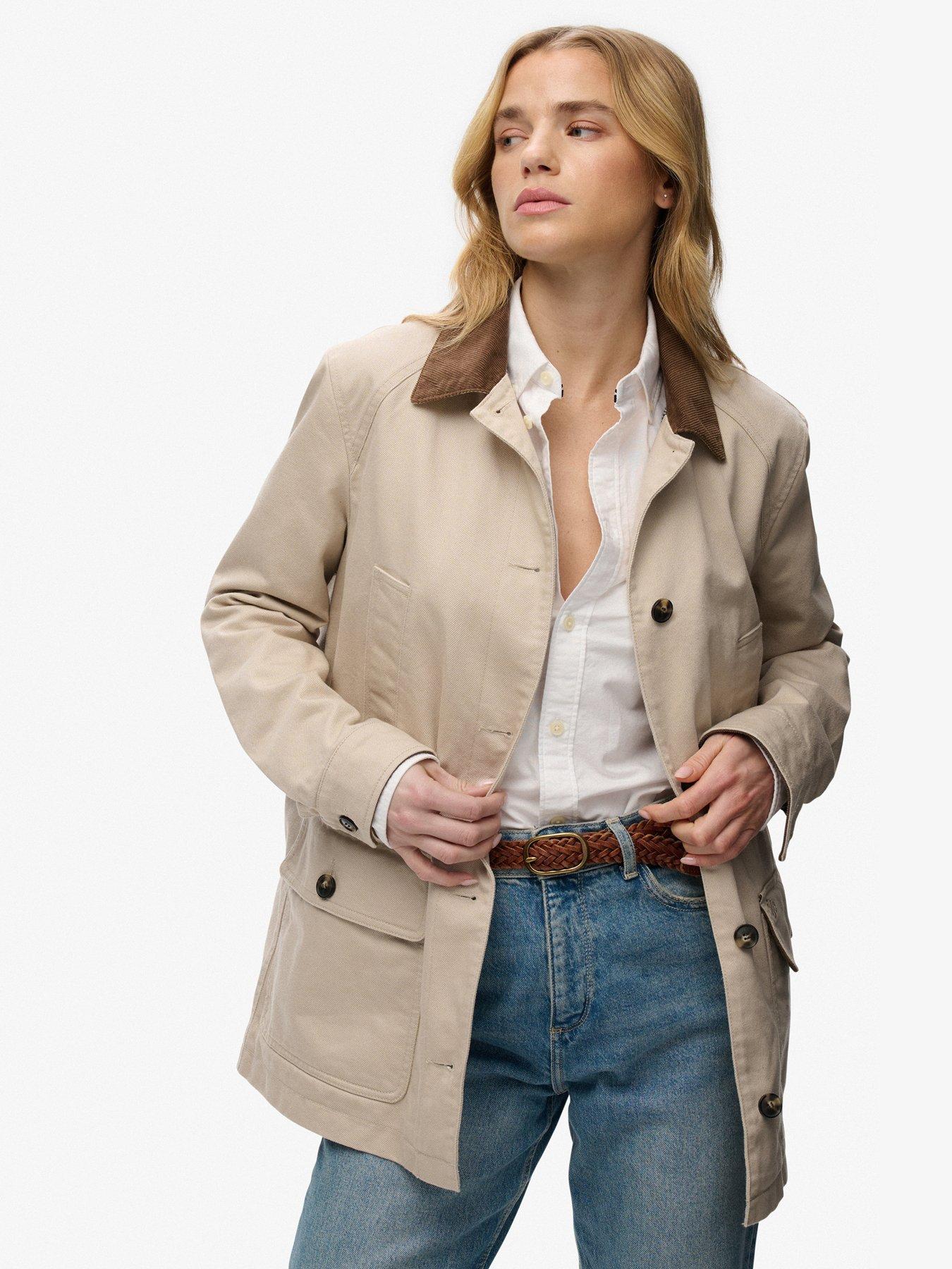  image of superdry-estate-cotton-barn-jacket-beige