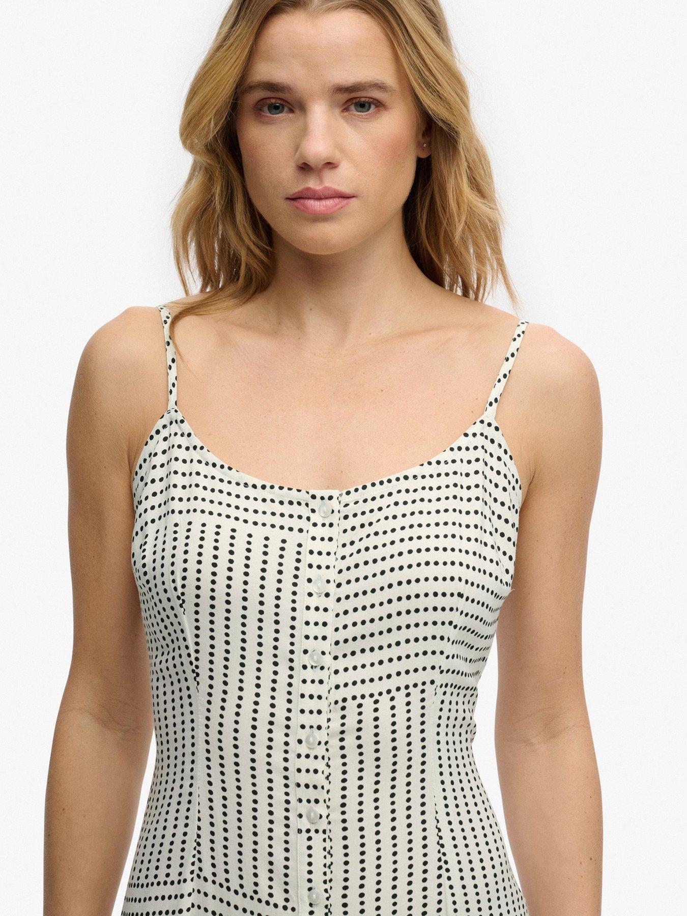 Image 4 of 7 of Superdry Print Btn Down Cami Midi Dress