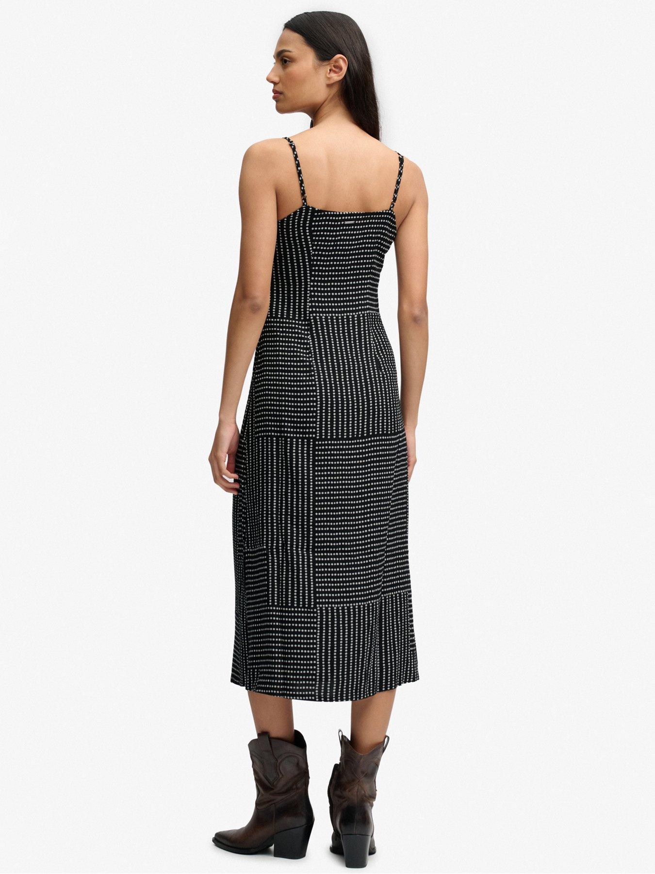 Image 2 of 6 of Superdry Print Btn Down Cami Midi Dress