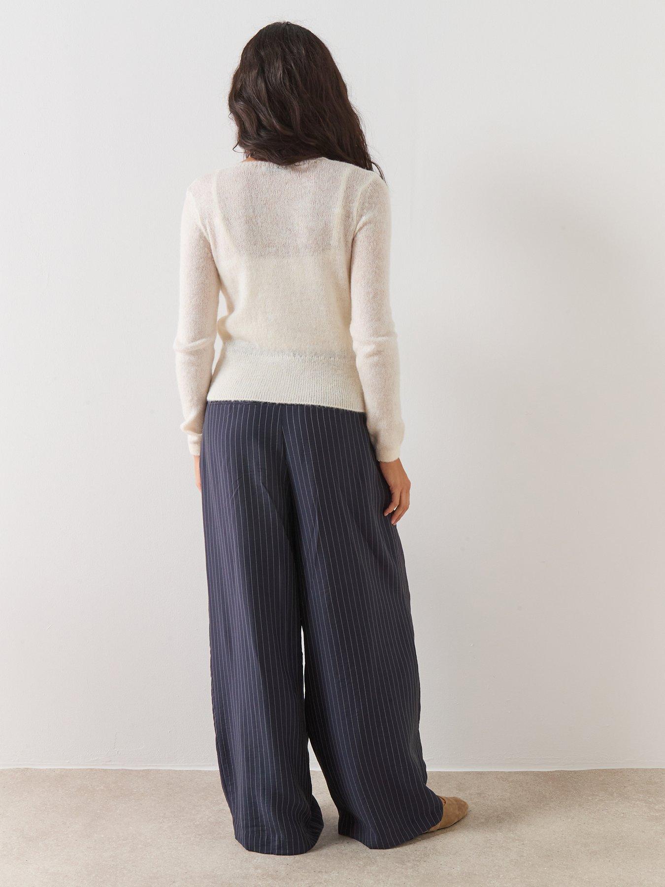  image of mango-lace-knit-cardigan-beige